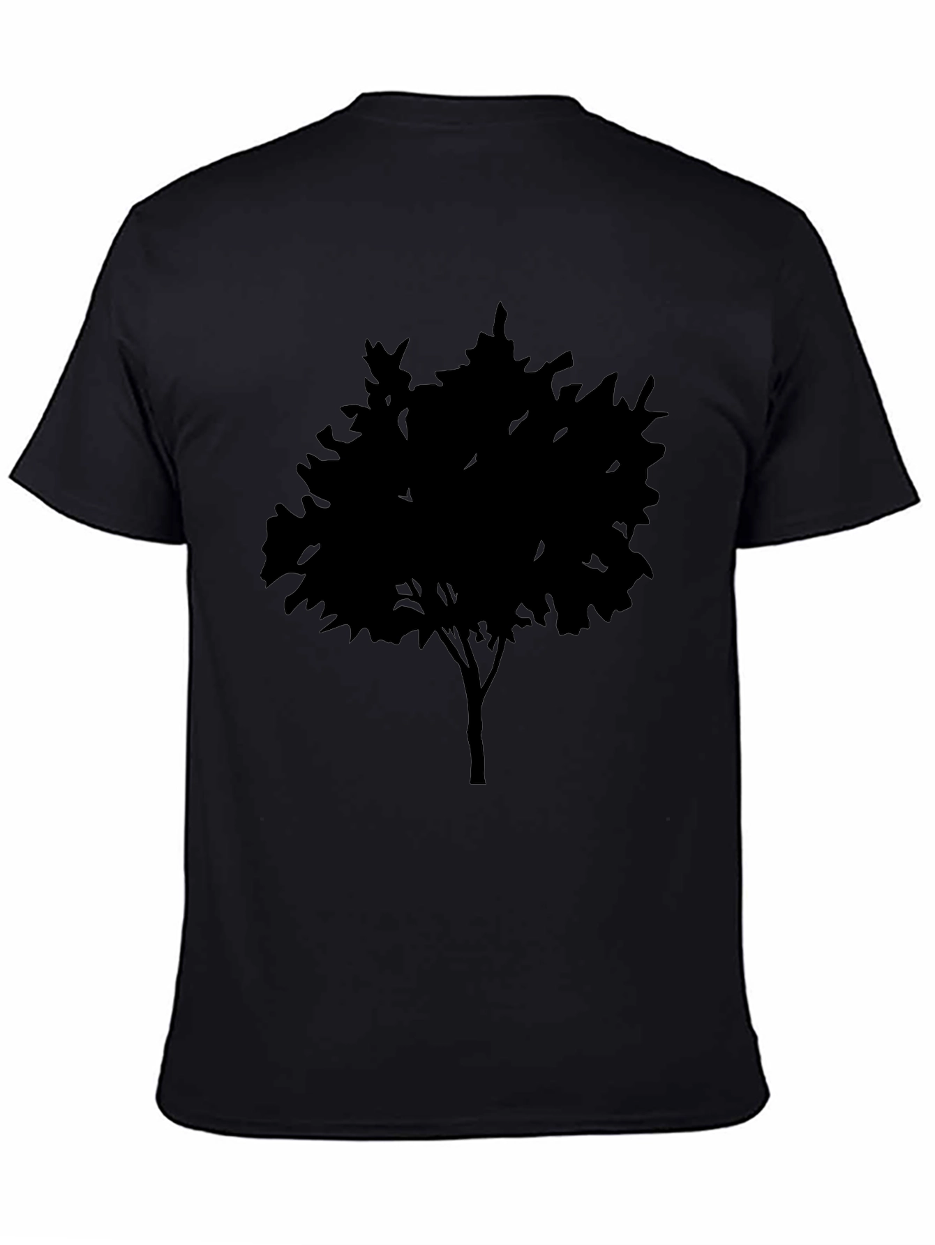 Black Tree Graphic Tee - Nature Inspired Casual Wear