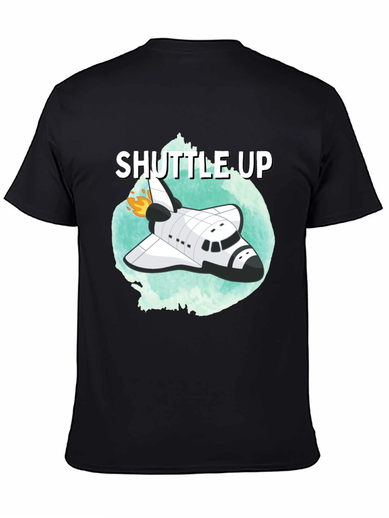 Shuttle Up Black T-Shirt