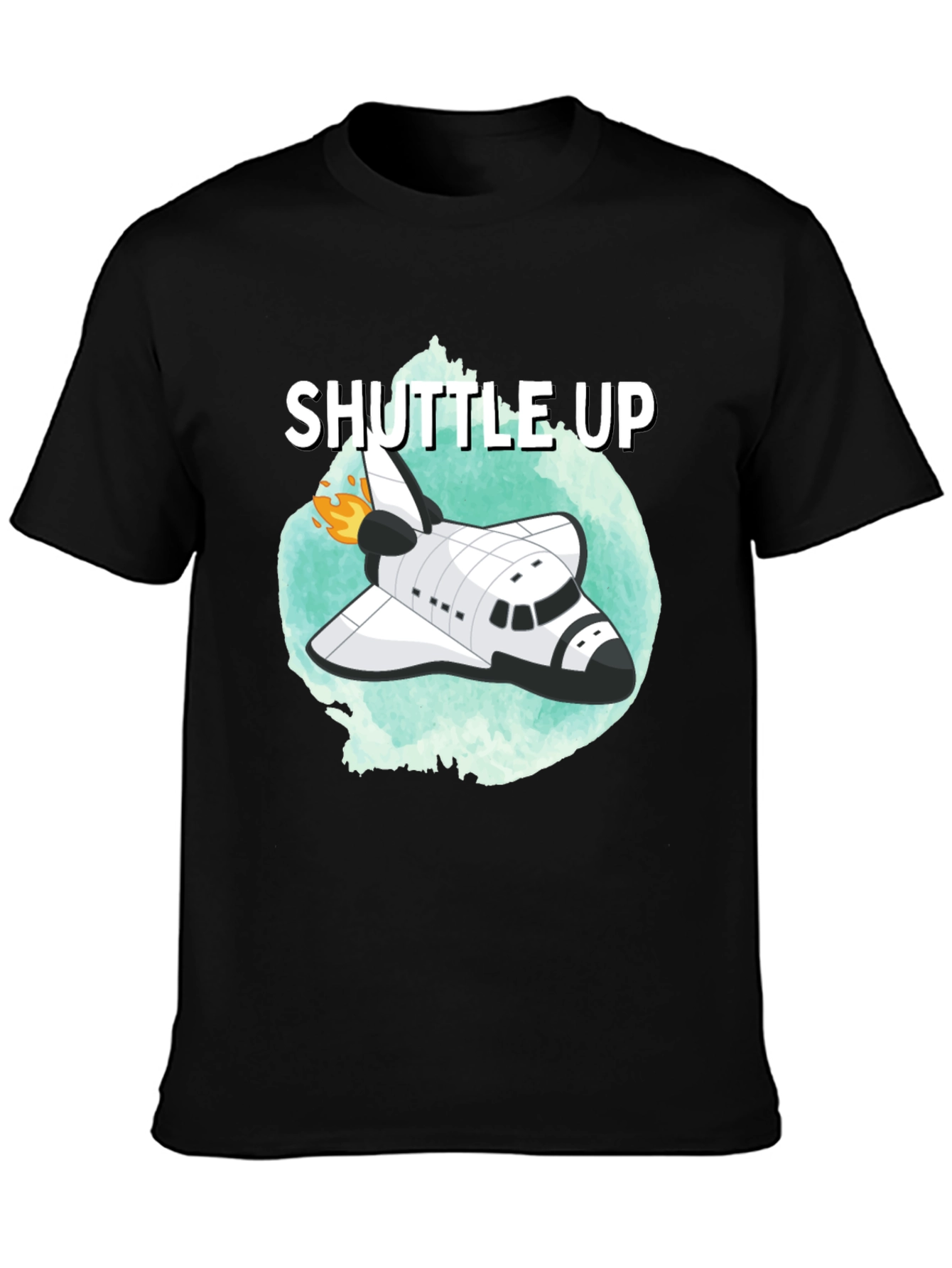 Shuttle Up Black T-Shirt