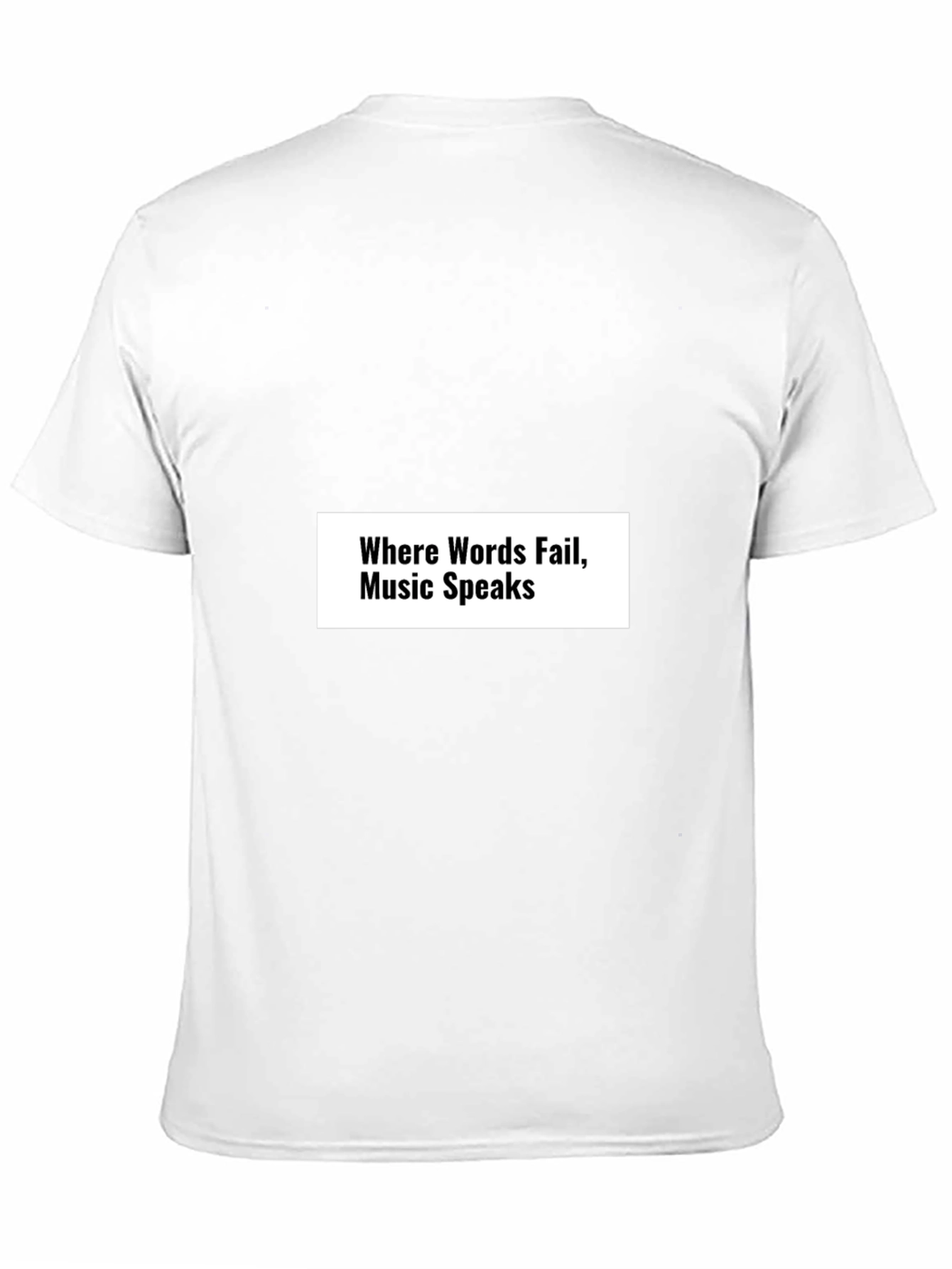 Music Speaks Graphic T-Shirt - Black