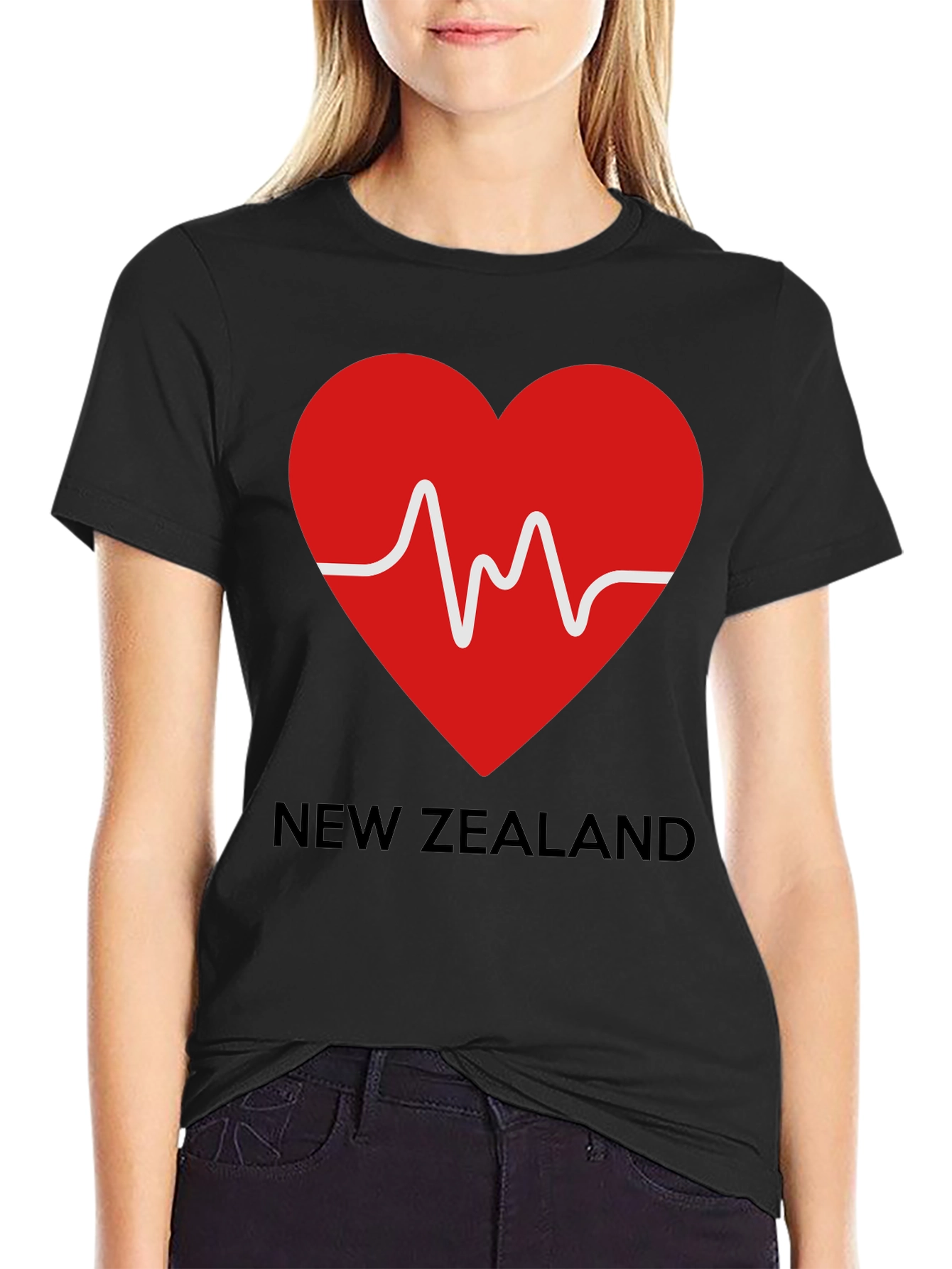 New Zealand Heartbeat Graphic T-Shirt