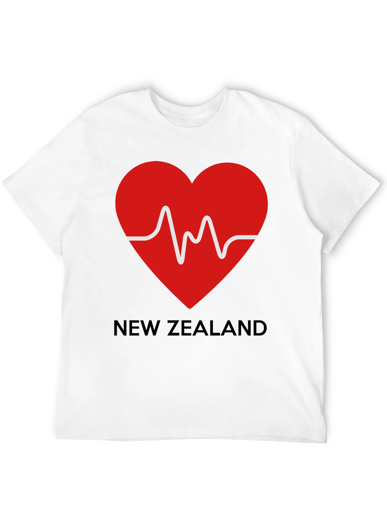 New Zealand Heartbeat Graphic T-Shirt