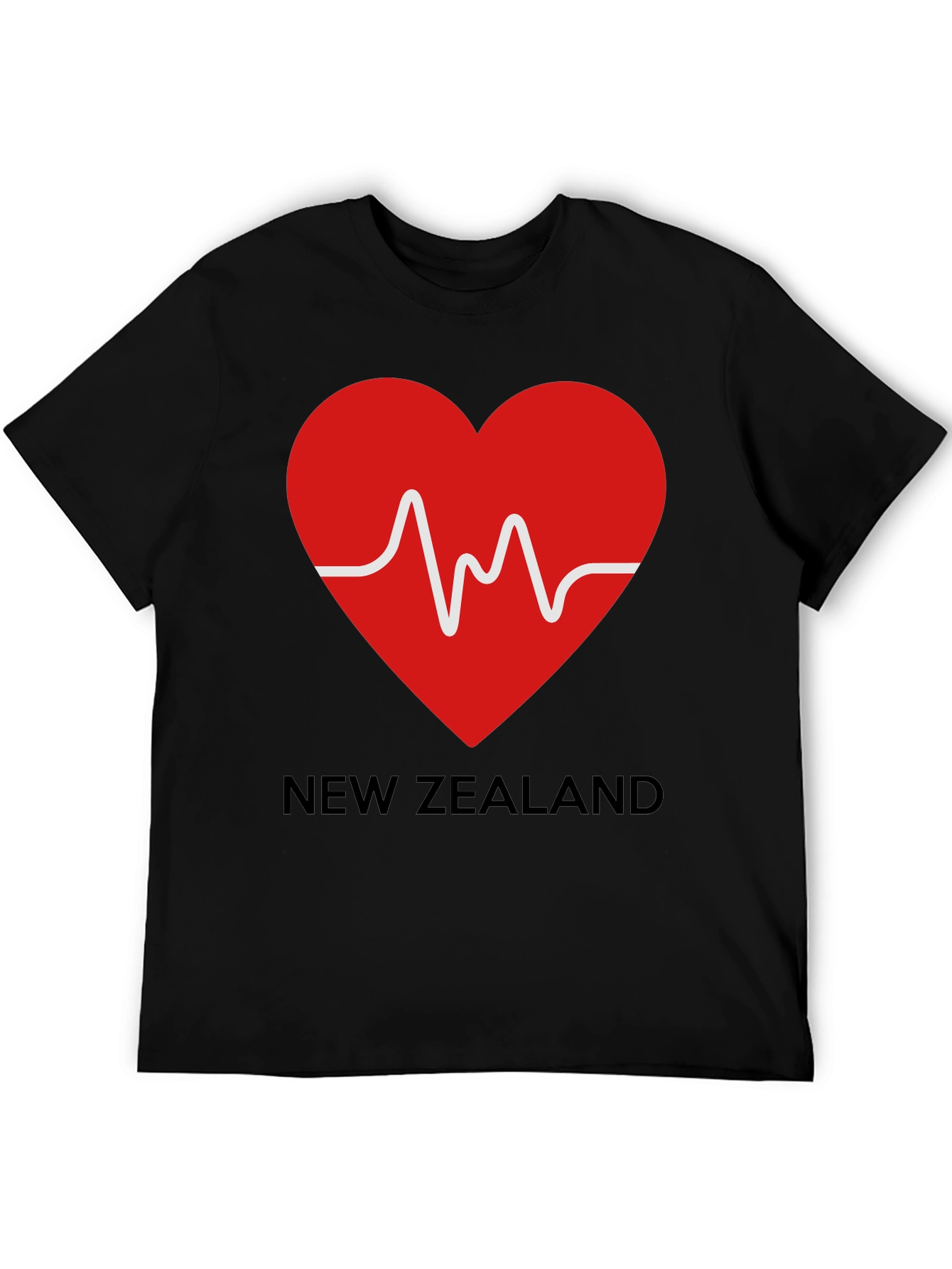 New Zealand Heartbeat Graphic T-Shirt