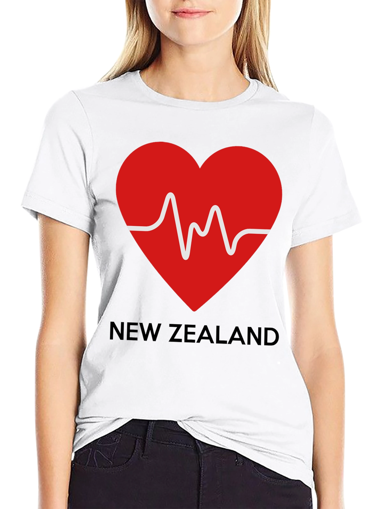 New Zealand Heartbeat Graphic T-Shirt