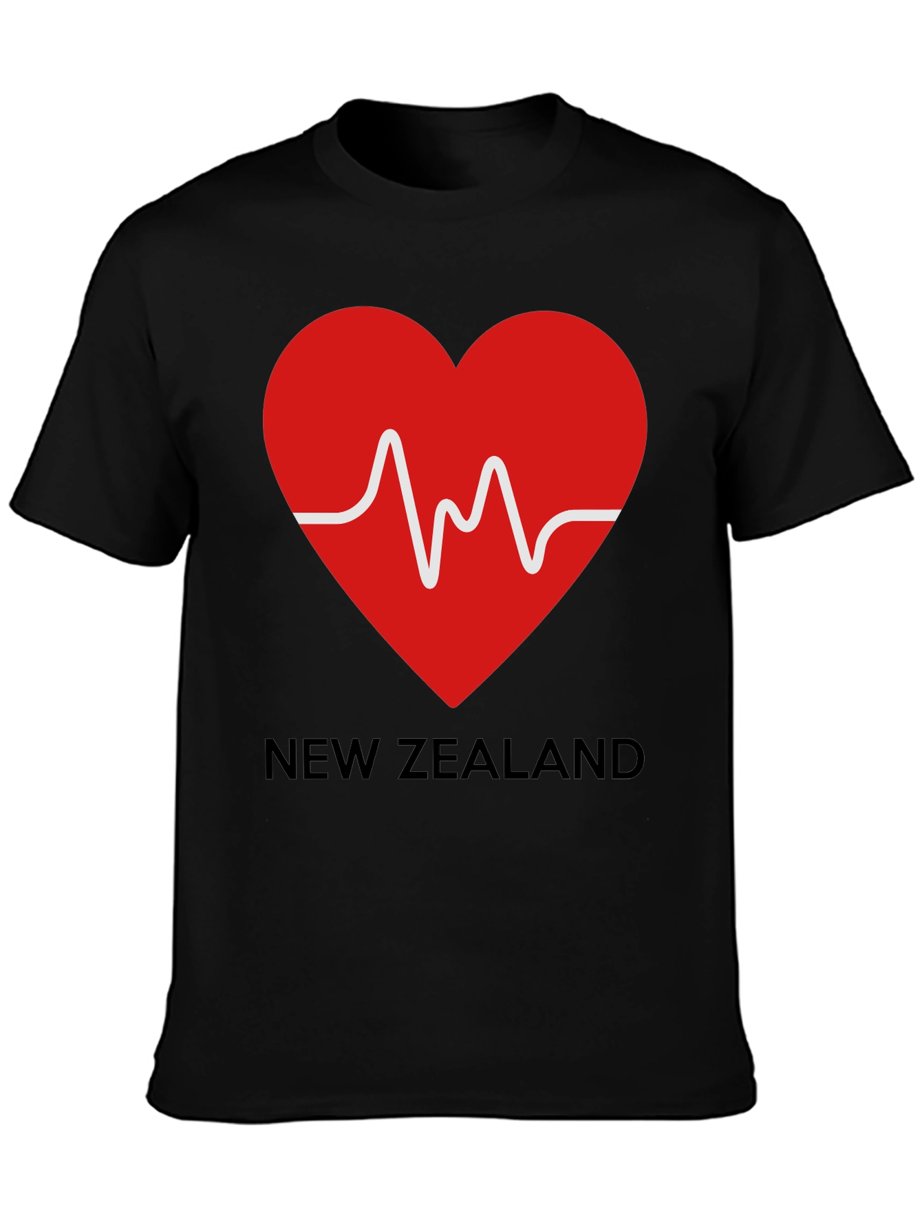 New Zealand Heartbeat Graphic T-Shirt