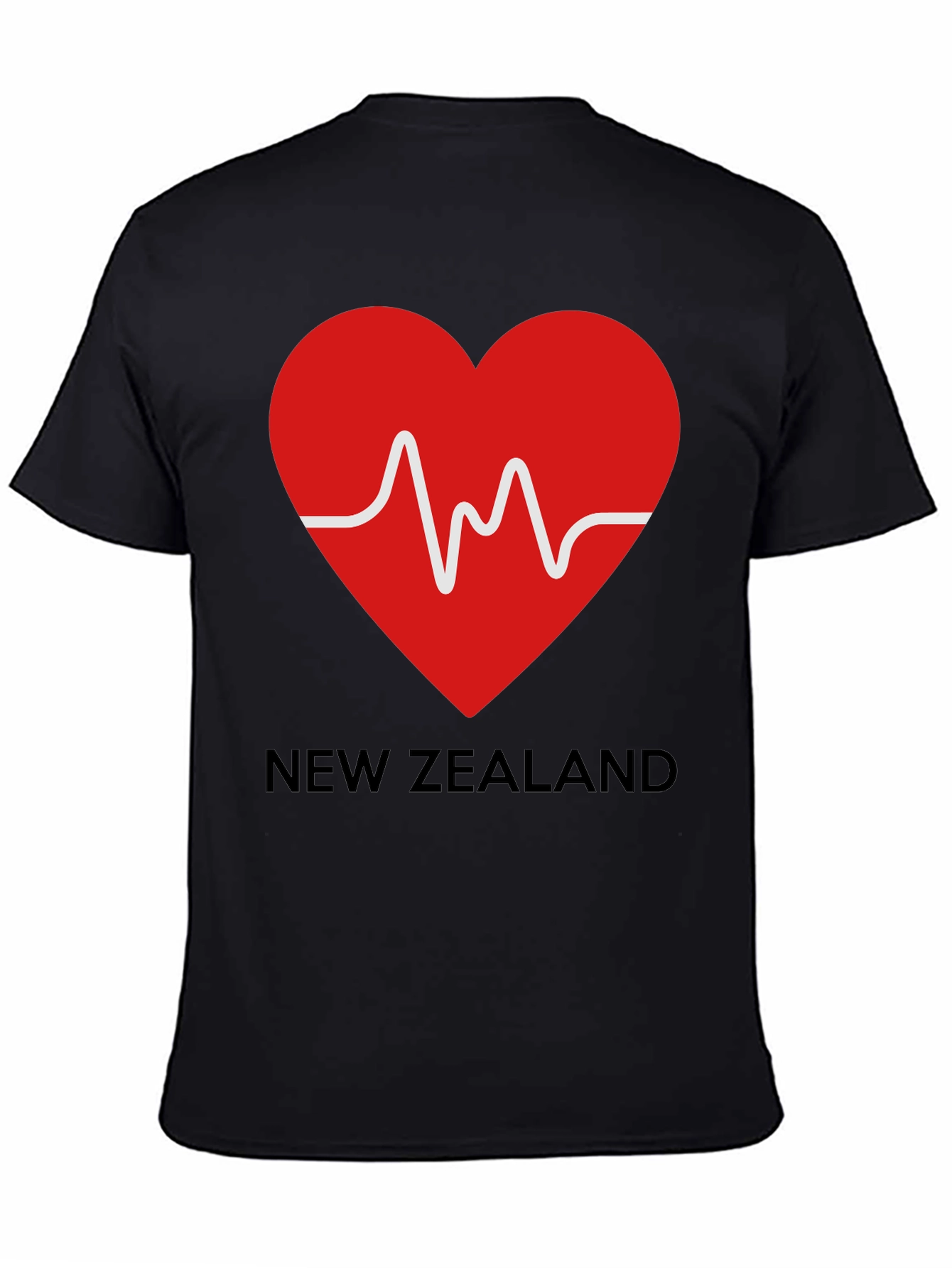 New Zealand Heartbeat Graphic T-Shirt