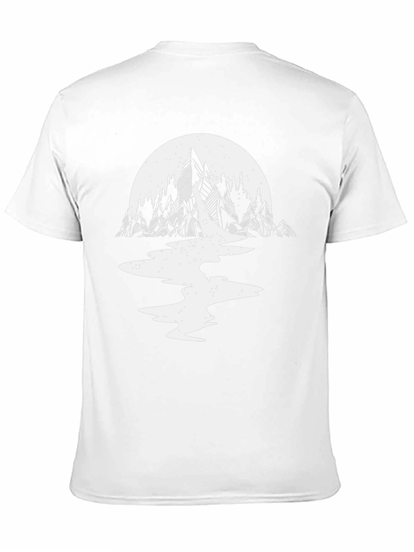 Mountain & Moon Graphic Tee - Black
