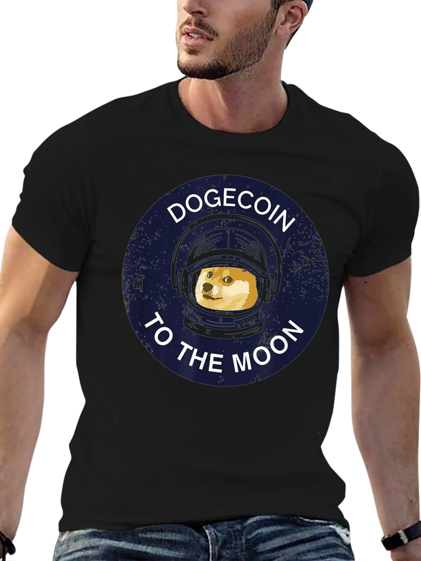 Dogecoin To The Moon Graphic T-Shirt