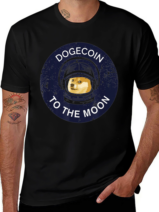 Dogecoin To The Moon Graphic T-Shirt