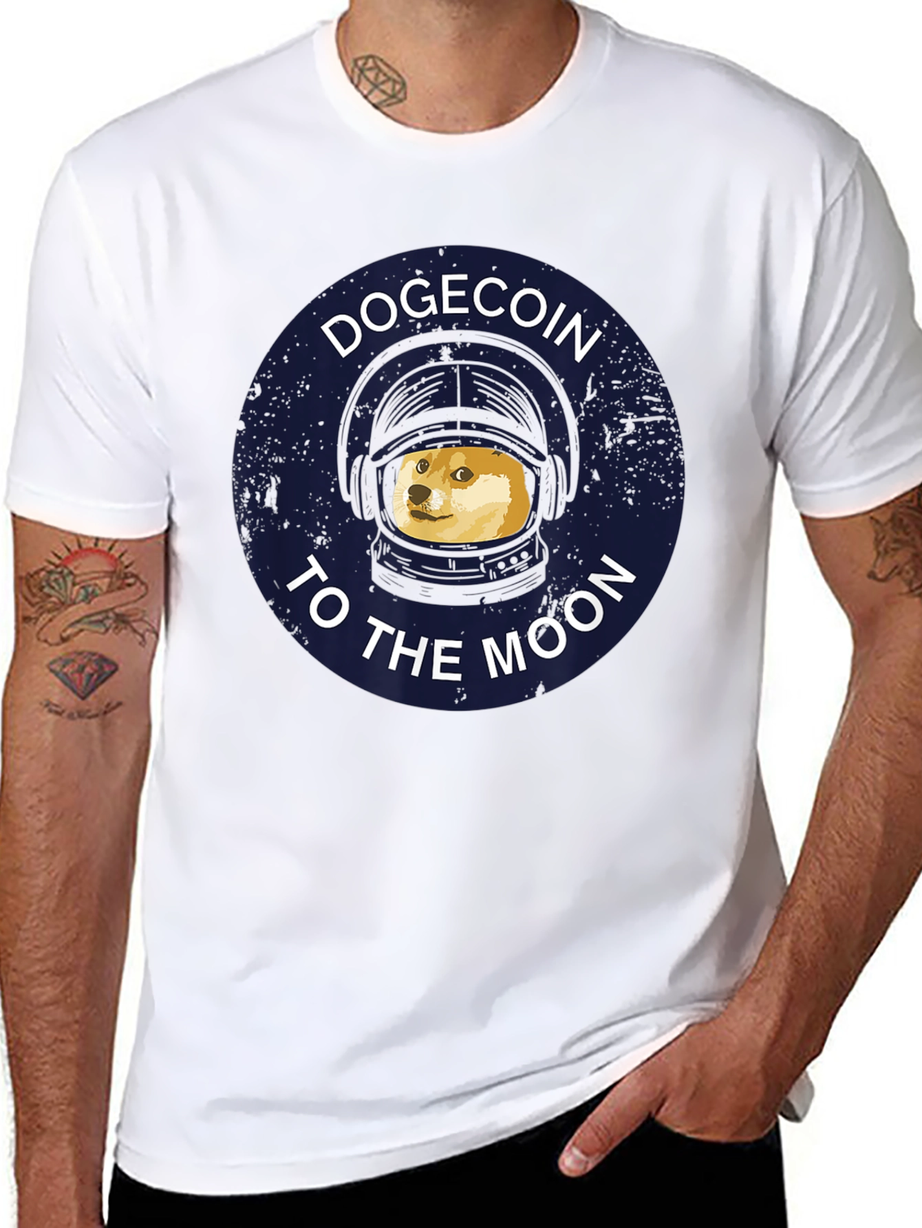 Dogecoin To The Moon Graphic T-Shirt