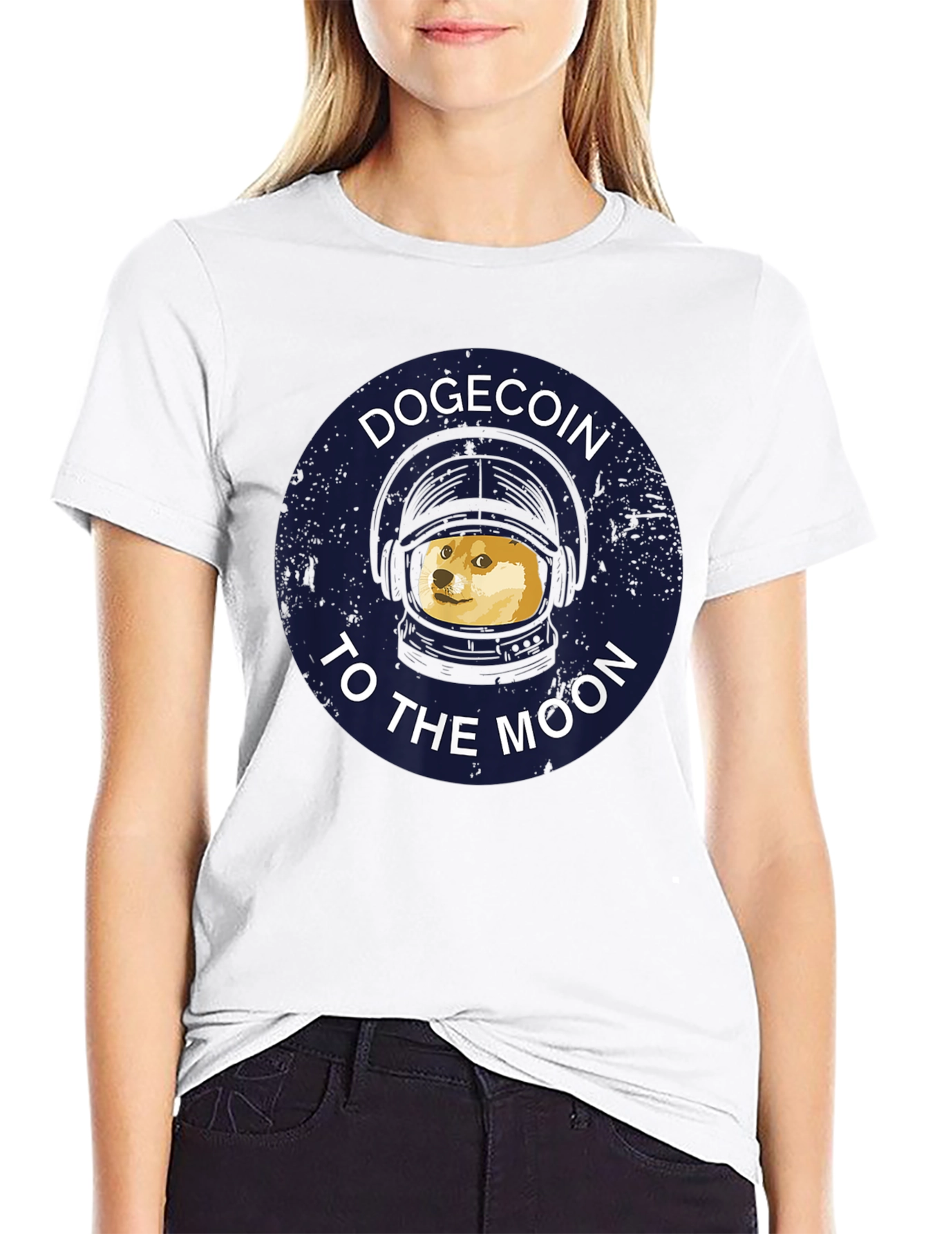 Dogecoin To The Moon Graphic T-Shirt