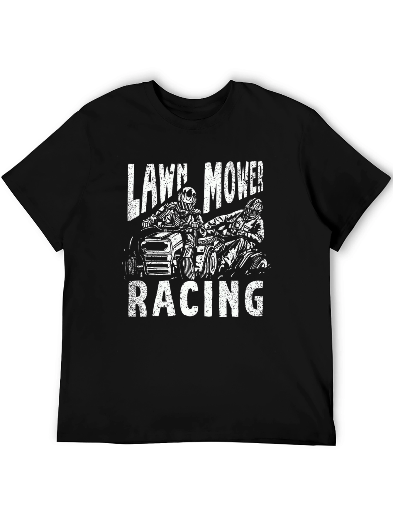 Lawn Mower Racing Graphic T-Shirt