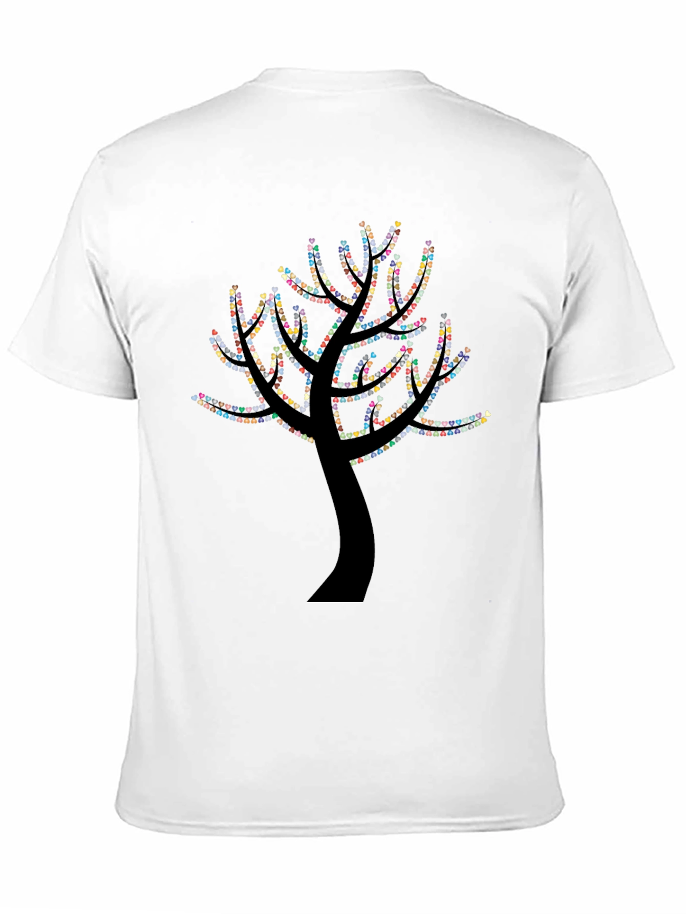Heart Tree Graphic Black T-Shirt