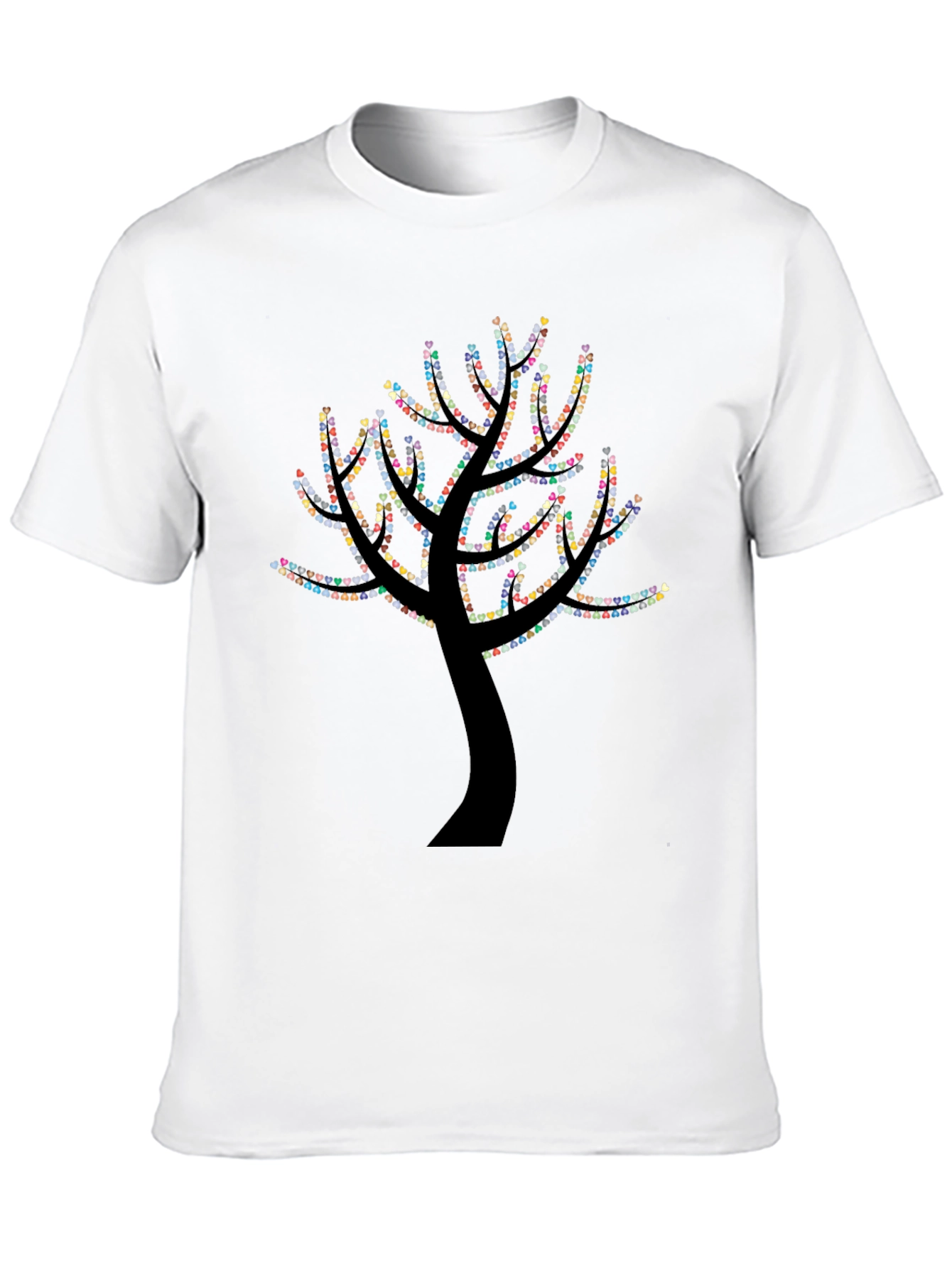Heart Tree Graphic Black T-Shirt