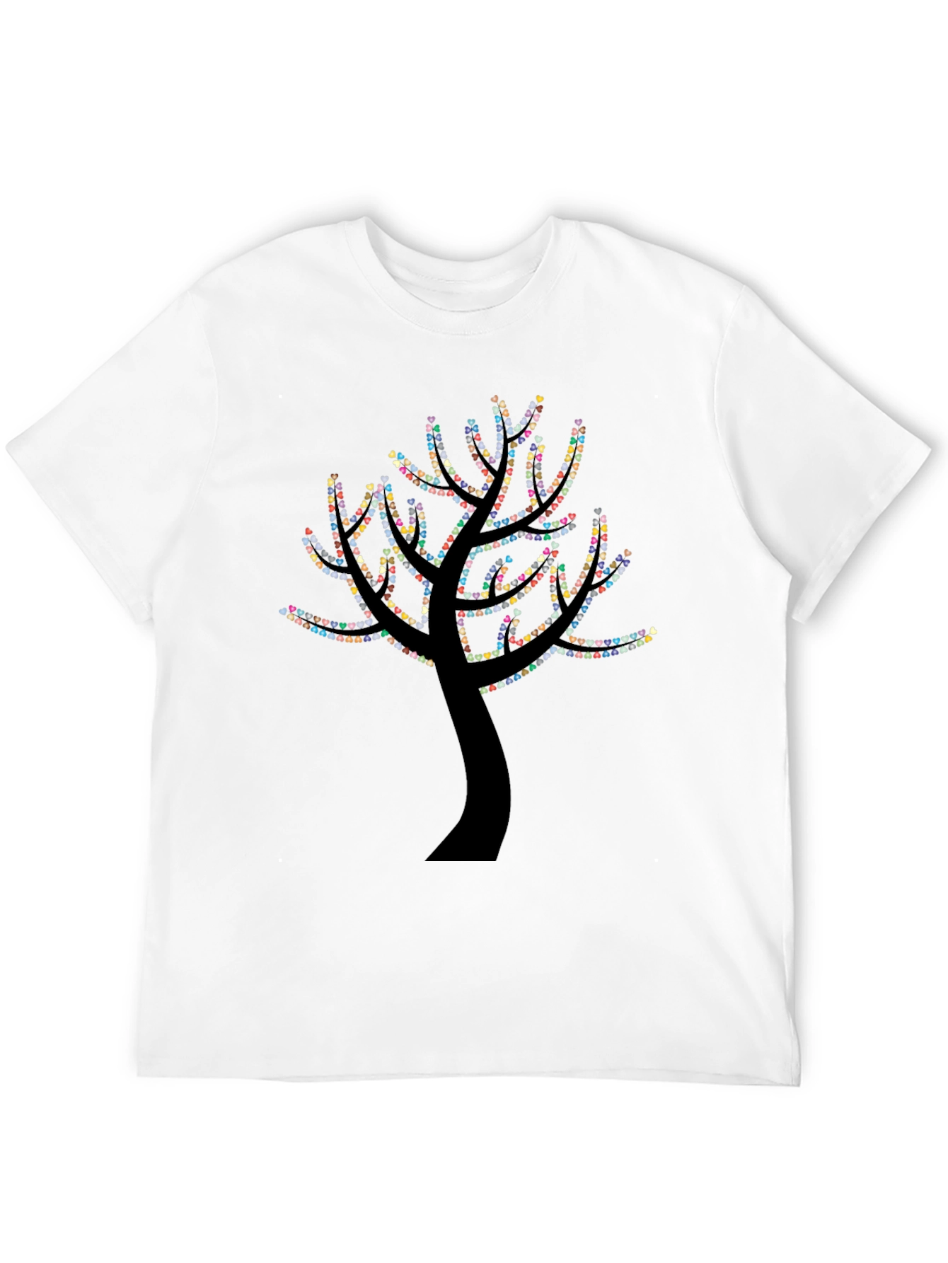 Heart Tree Graphic Black T-Shirt