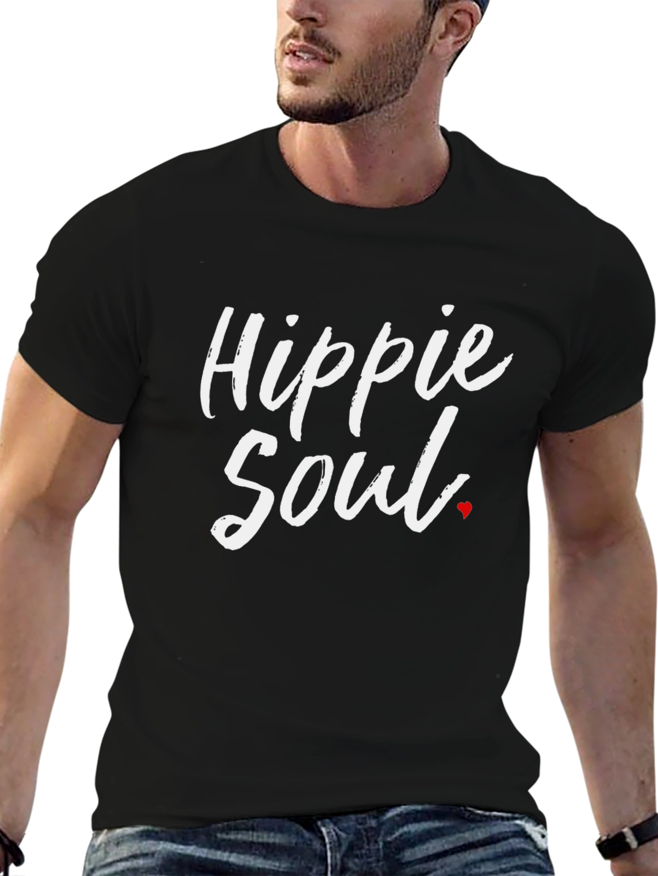 Hippie Soul Graphic T-Shirt - Black