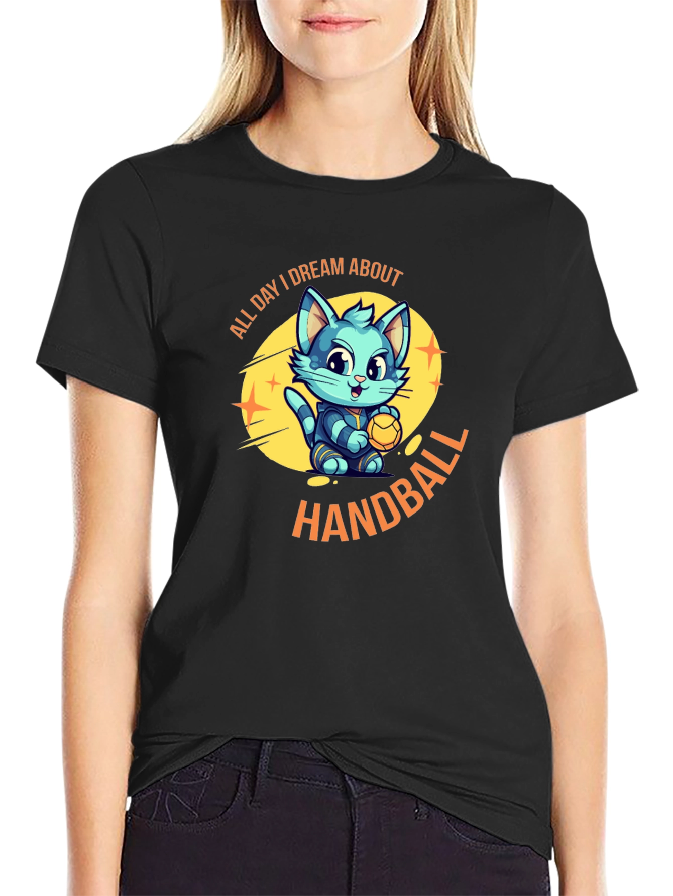 Dream About Handball Black T-Shirt