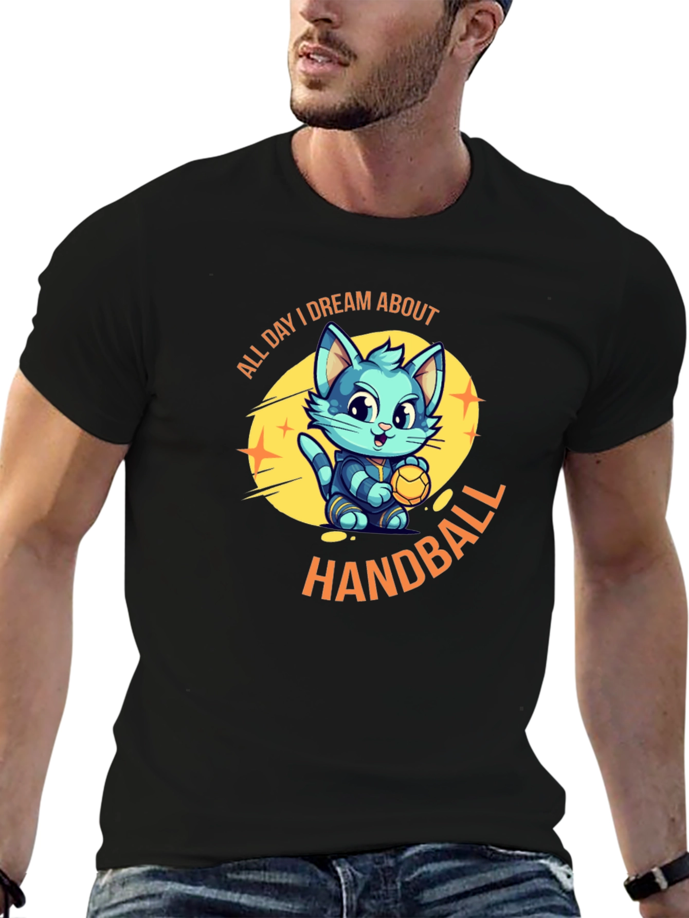 Dream About Handball Black T-Shirt