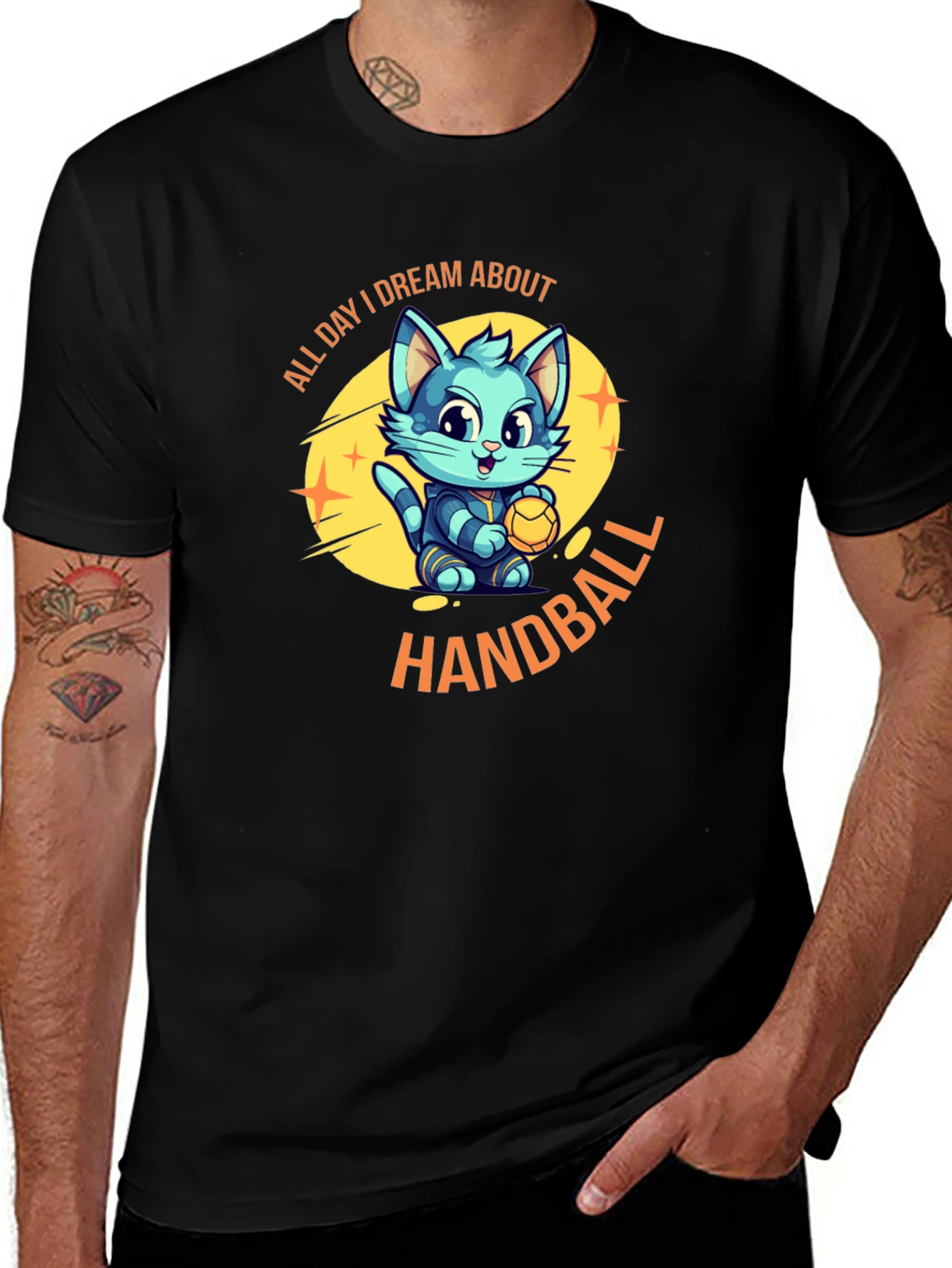 Dream About Handball Black T-Shirt