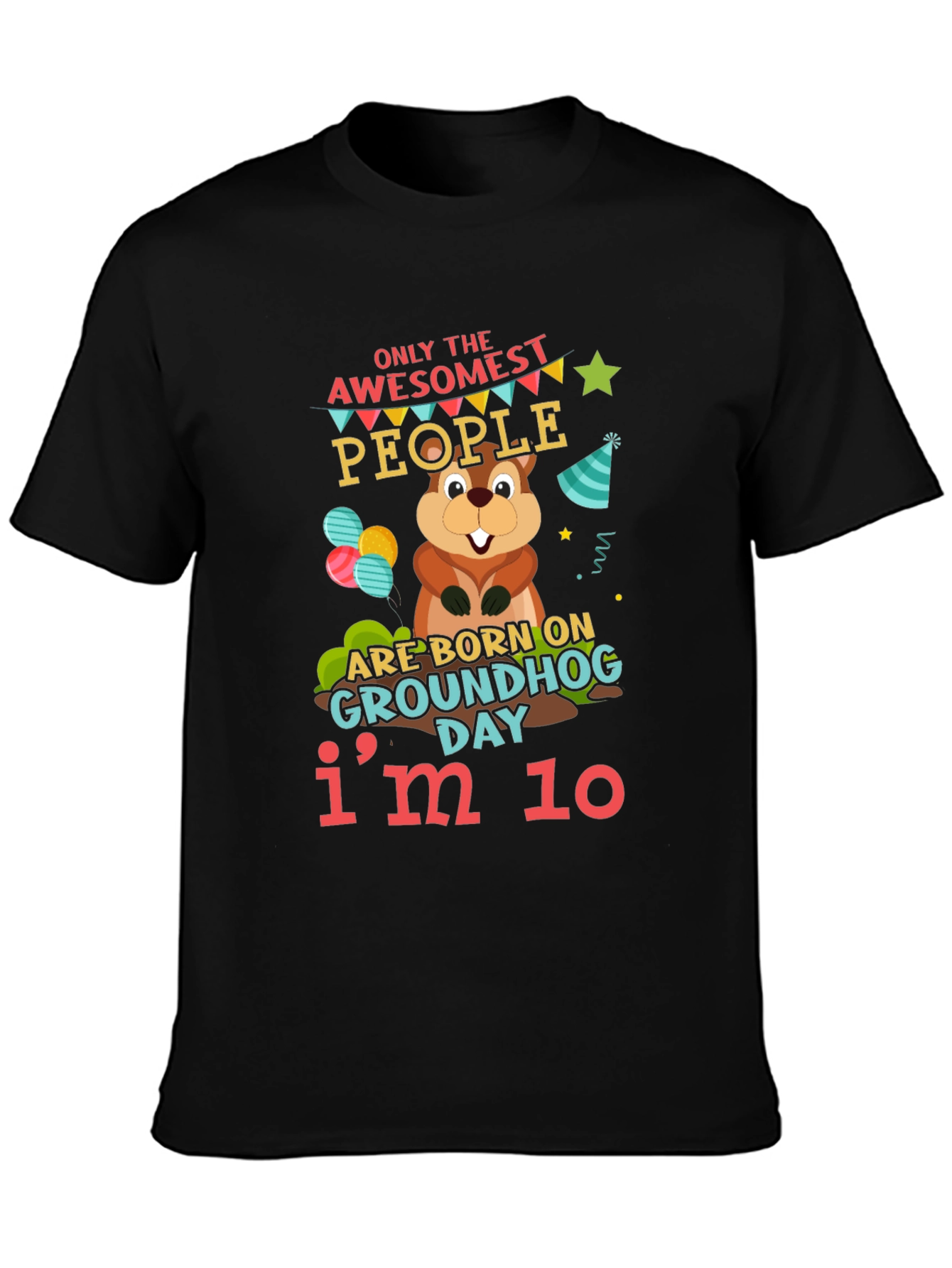 Groundhog Day 10th Birthday T-Shirt