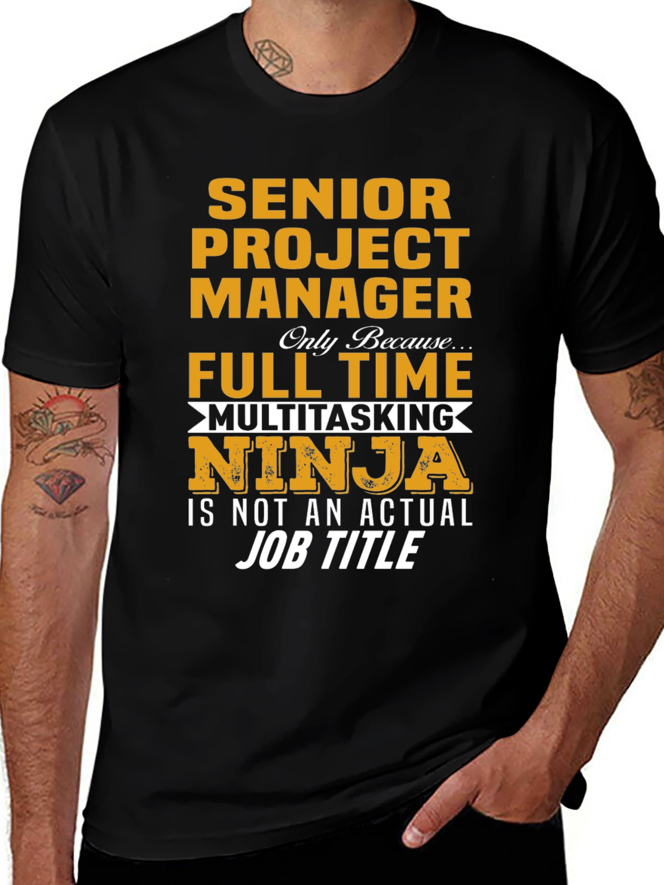 Senior Project Manager Multitasking Ninja T-Shirt