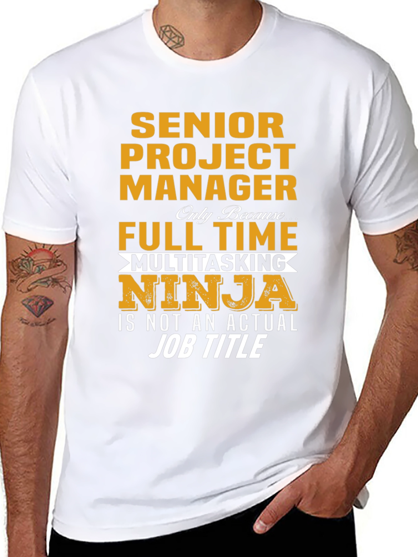Senior Project Manager Multitasking Ninja T-Shirt