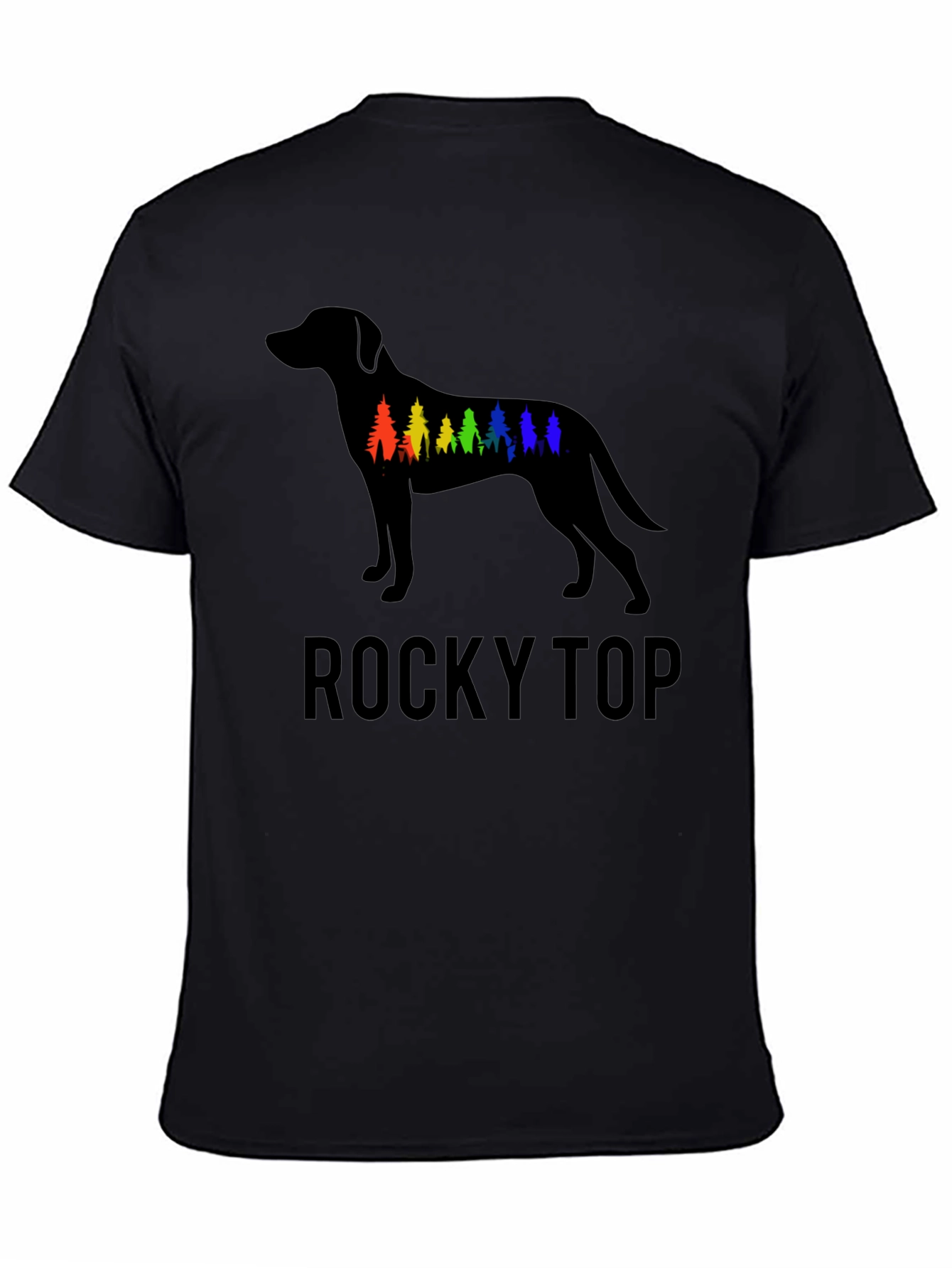 Rocky Top Dog Silhouette Graphic T-Shirt