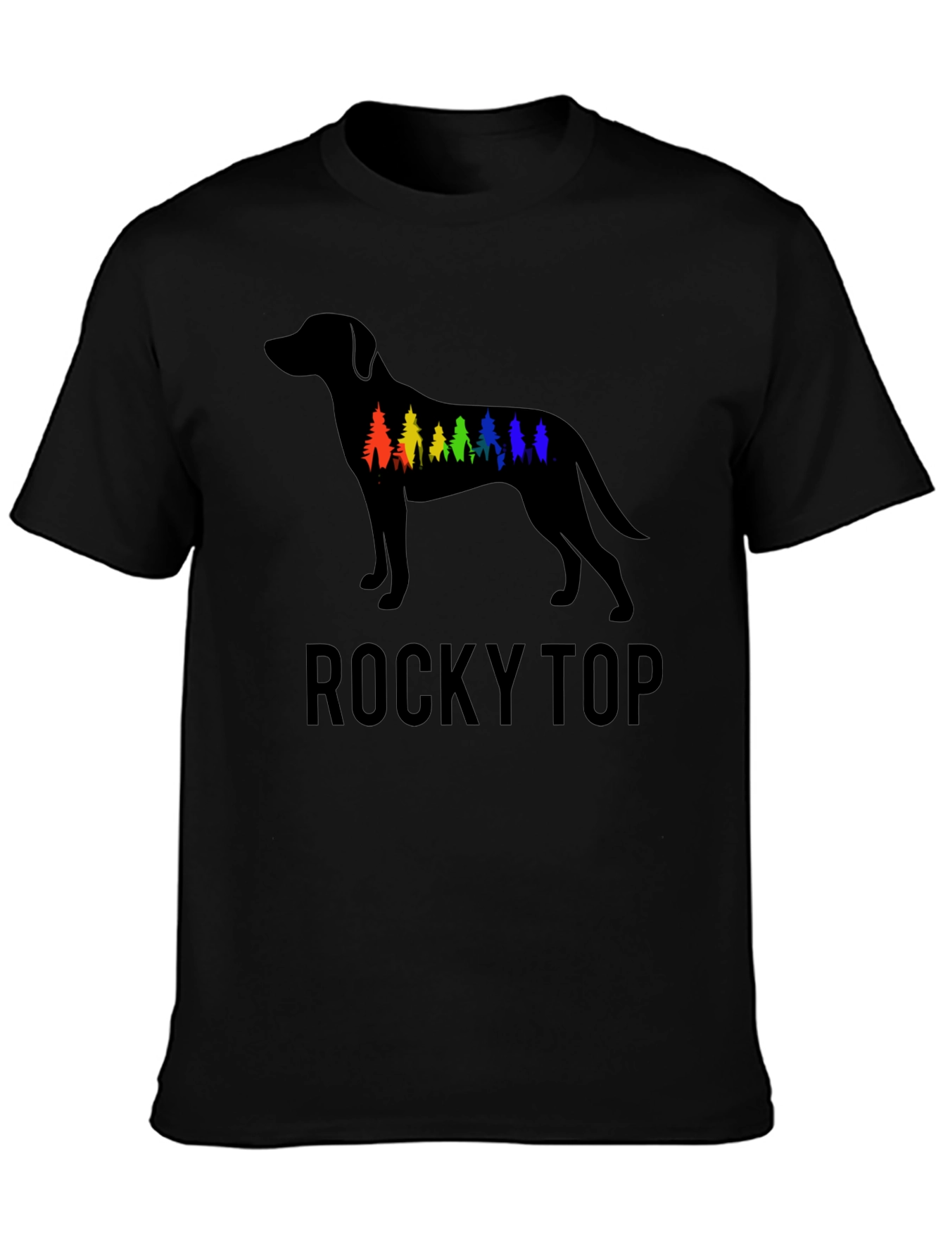 Rocky Top Dog Silhouette Graphic T-Shirt