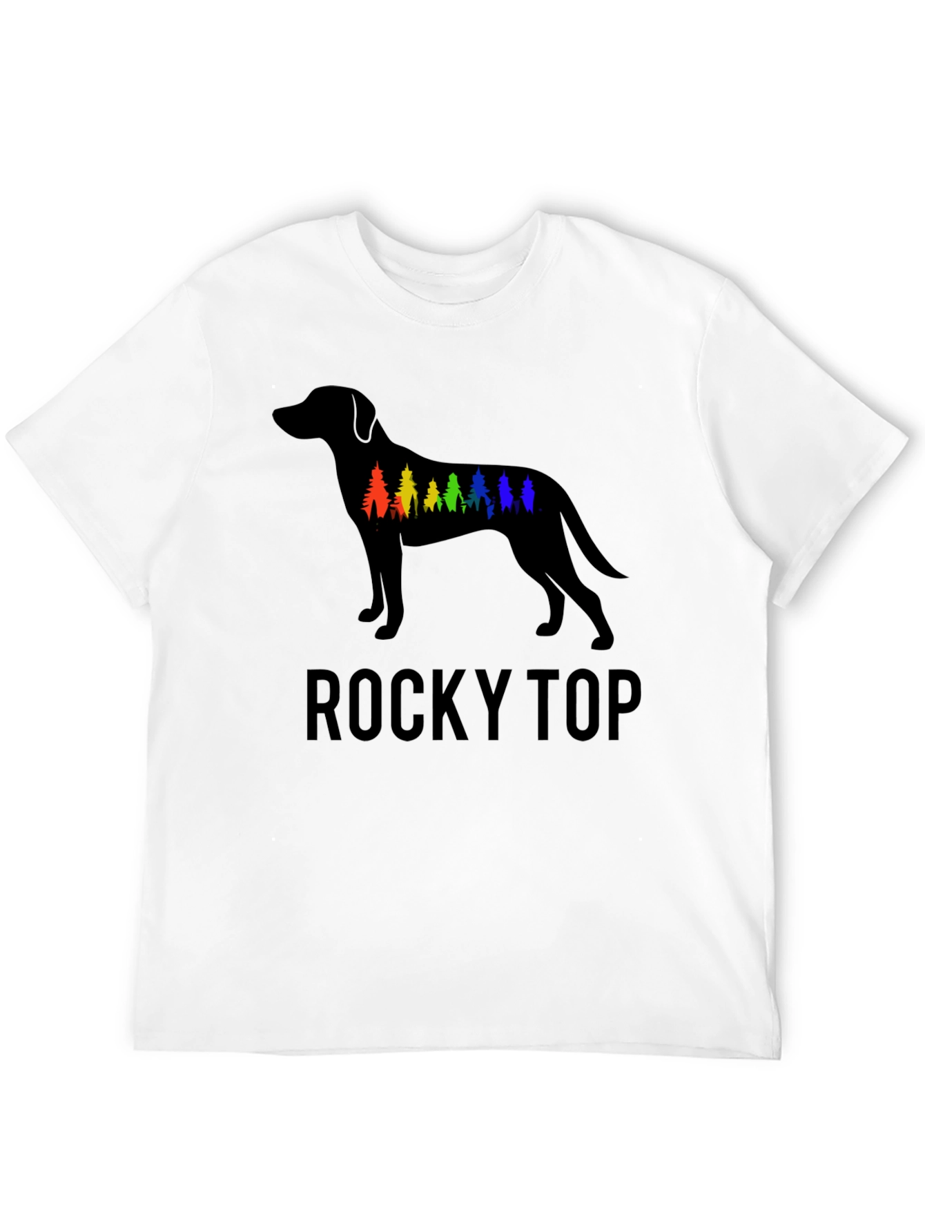 Rocky Top Dog Silhouette Graphic T-Shirt