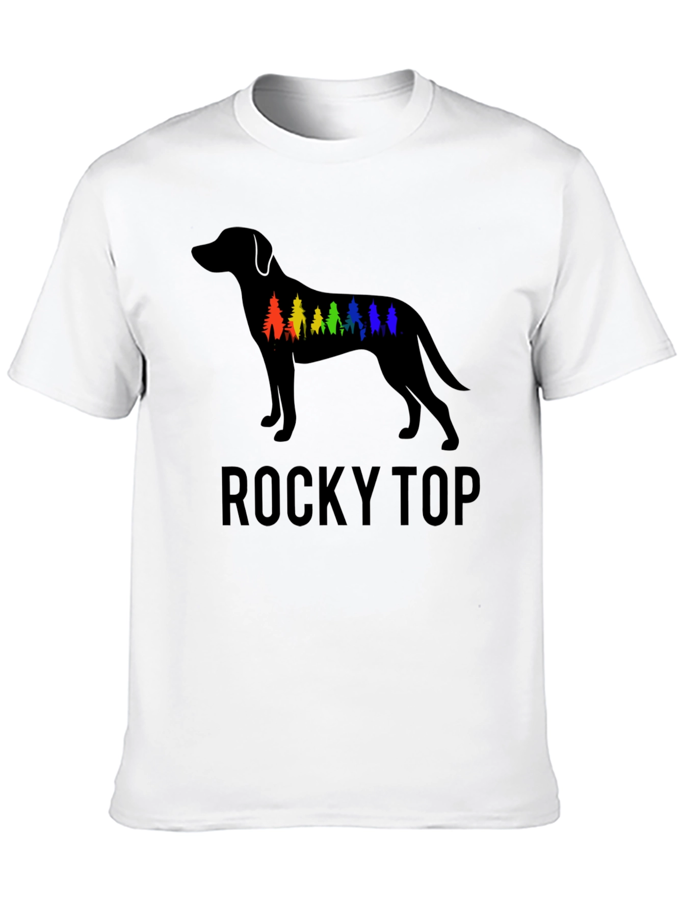 Rocky Top Dog Silhouette Graphic T-Shirt