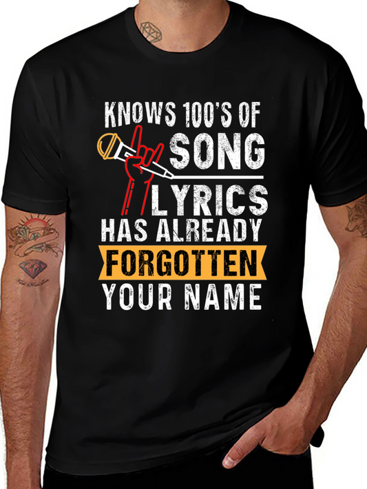 Knows 100s Of Song Lyrics T-Shirt
