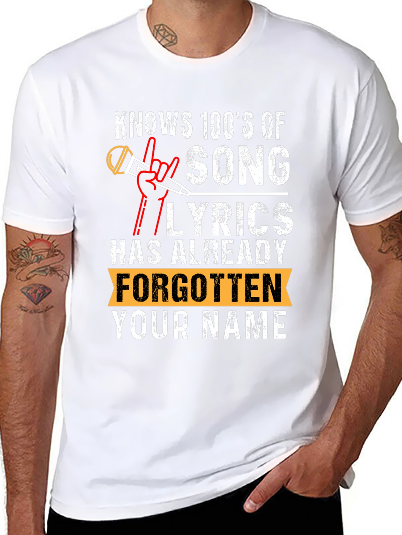 Knows 100s Of Song Lyrics T-Shirt