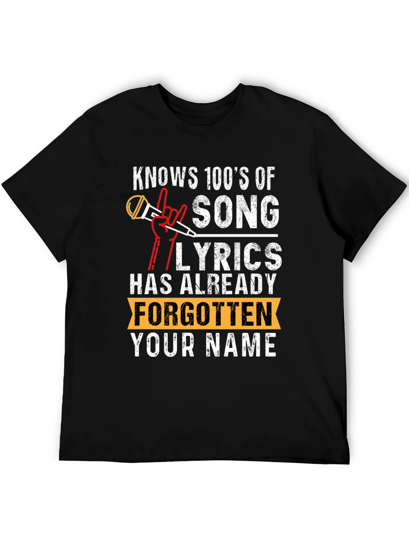 Knows 100s Of Song Lyrics T-Shirt