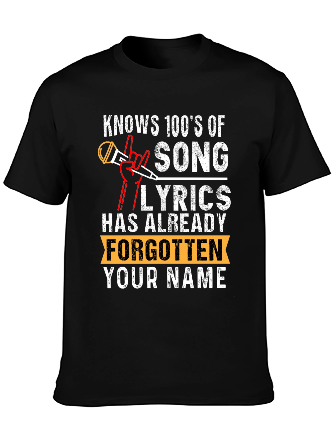 Knows 100s Of Song Lyrics T-Shirt