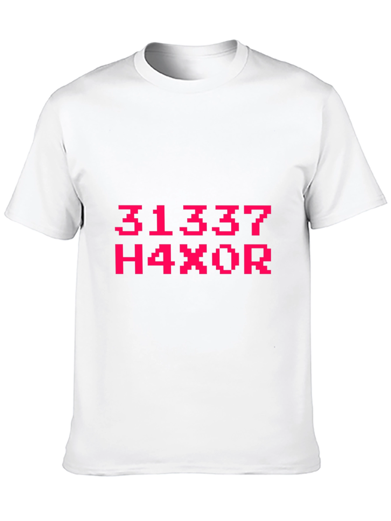 Leetspeak H4X0R Graphic Tee - Black