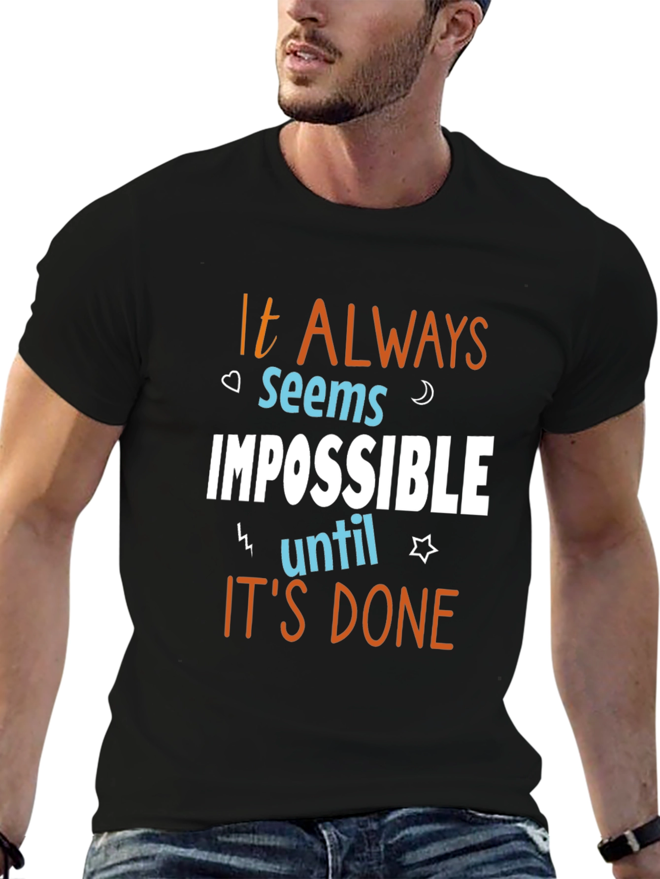 Motivational T-Shirt - It Always Seems Impossible