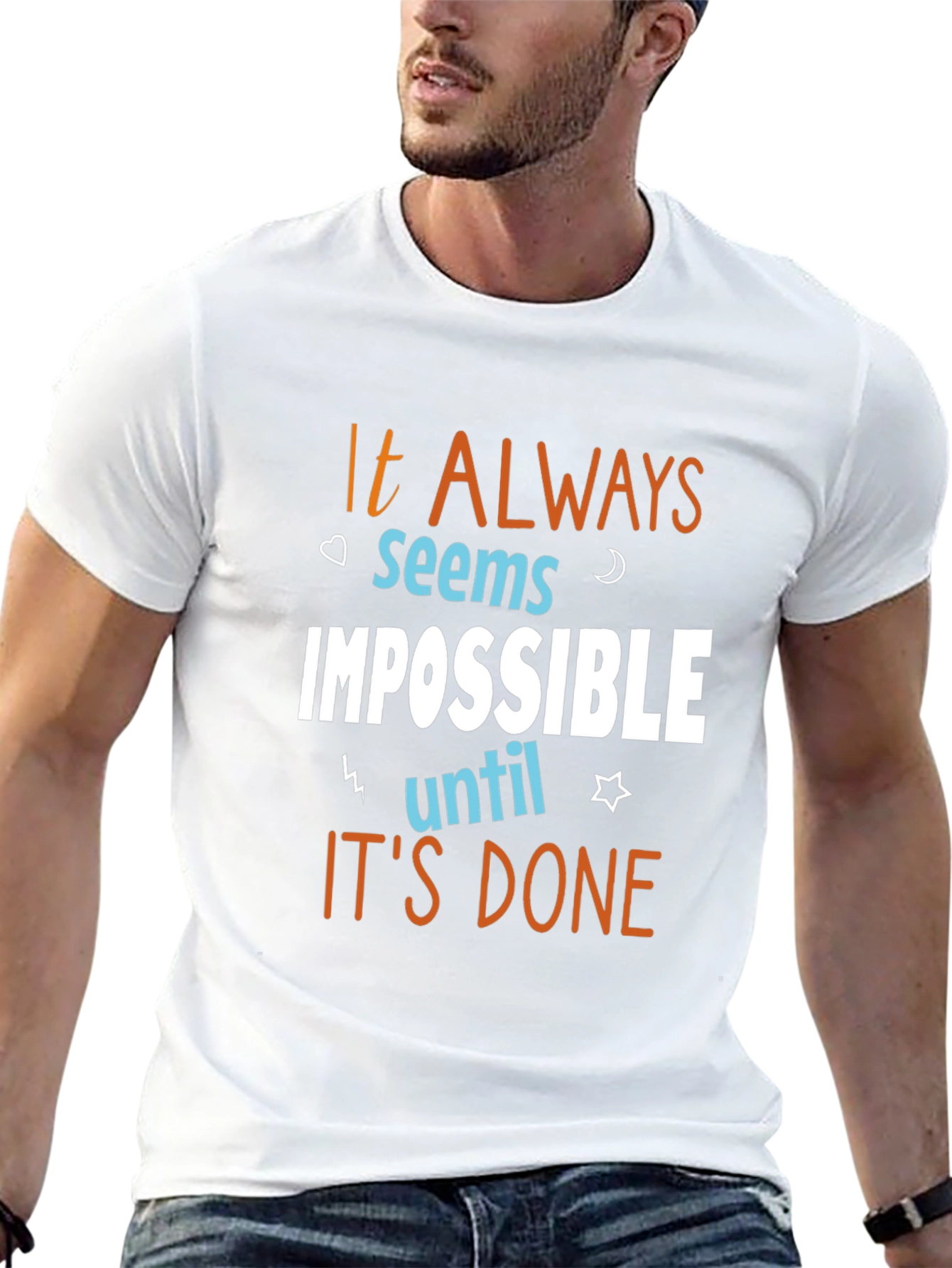 Motivational T-Shirt - It Always Seems Impossible
