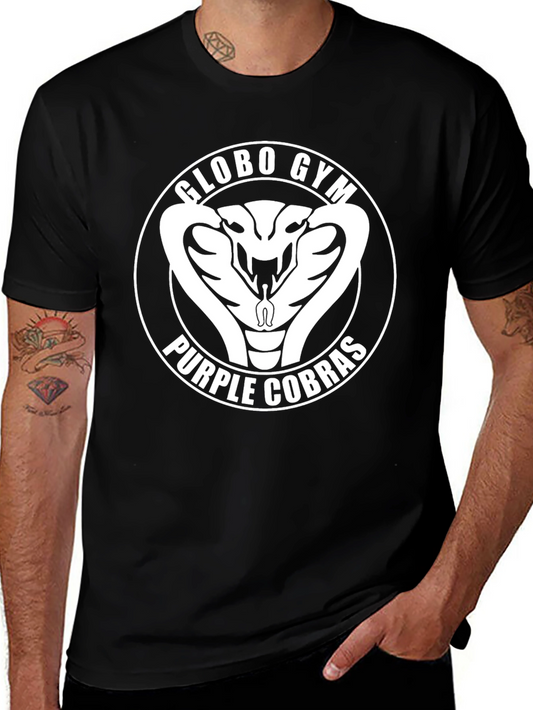 Globo Gym Purple Cobras Black T-Shirt