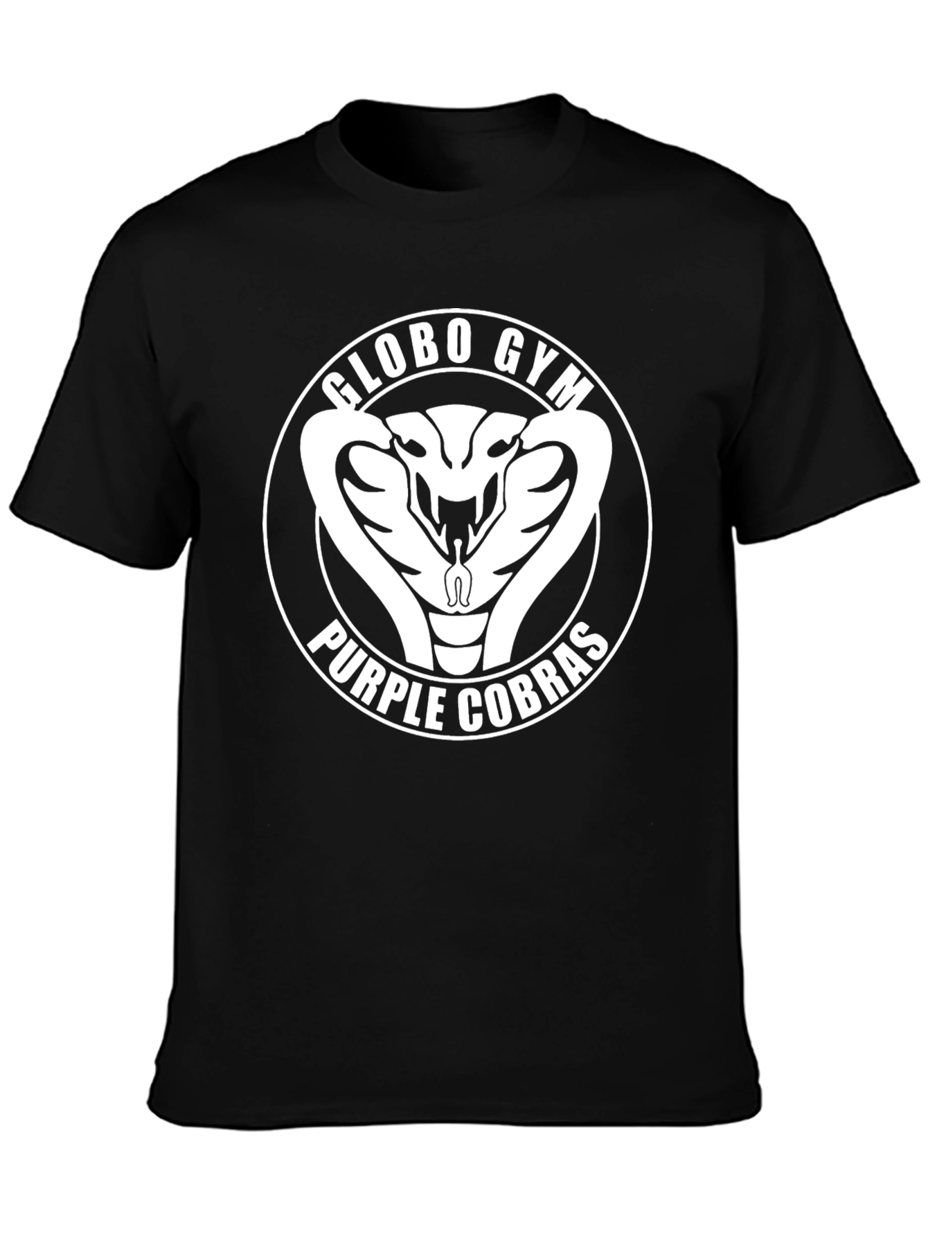 Globo Gym Purple Cobras Black T-Shirt