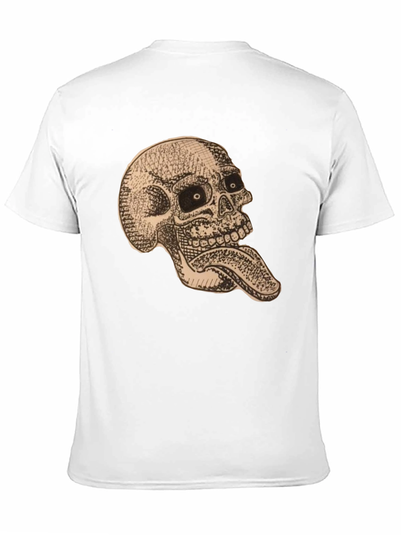 Skull & Tongue Graphic Tee - Mens Black T-Shirt