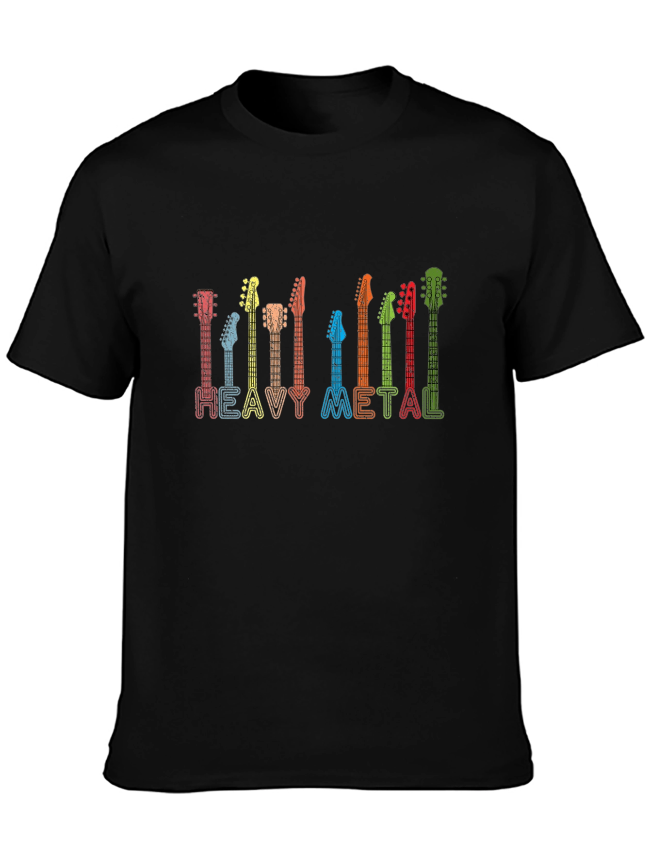 Heavy Metal Guitar T-Shirt - Rock Music Tee
