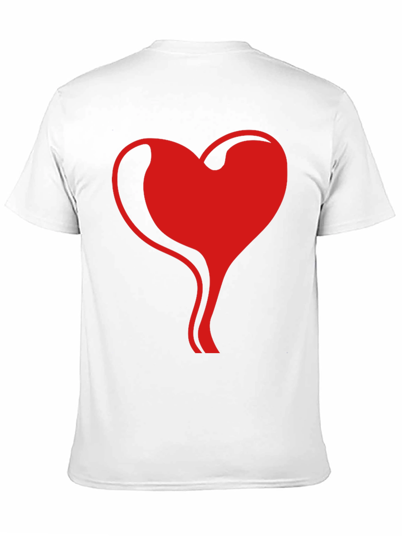 Heart Flow Graphic Tee - Stylish Black T-Shirt