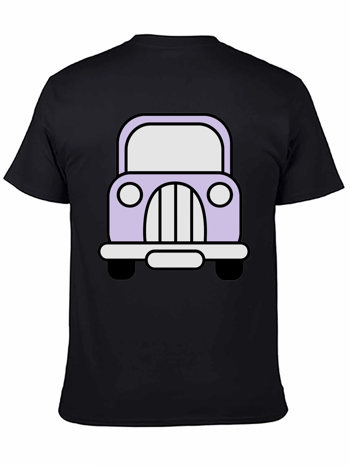 Cute Car Graphic Tee - Classic Cartoon Auto Shirt