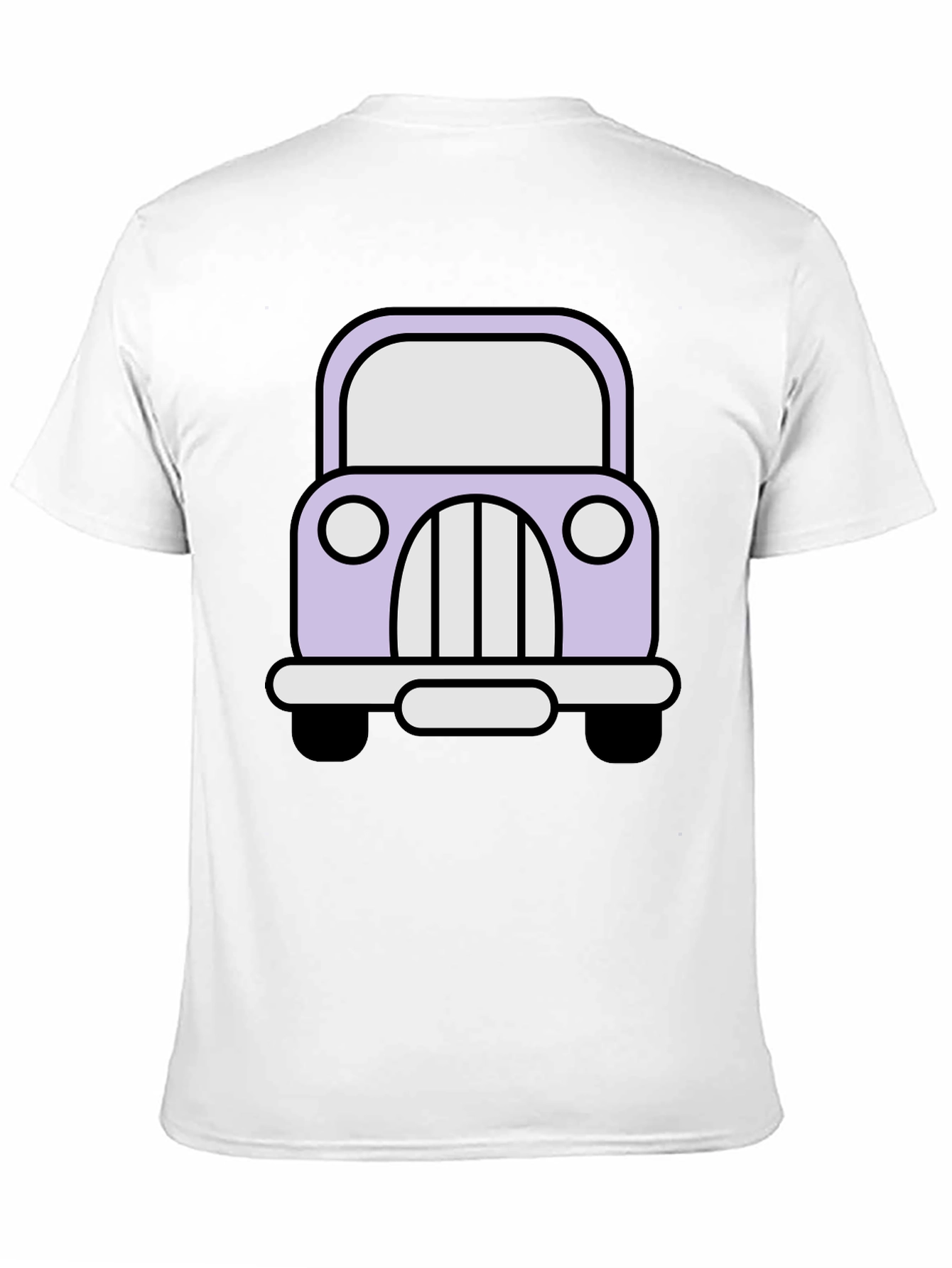Cute Car Graphic Tee - Classic Cartoon Auto Shirt