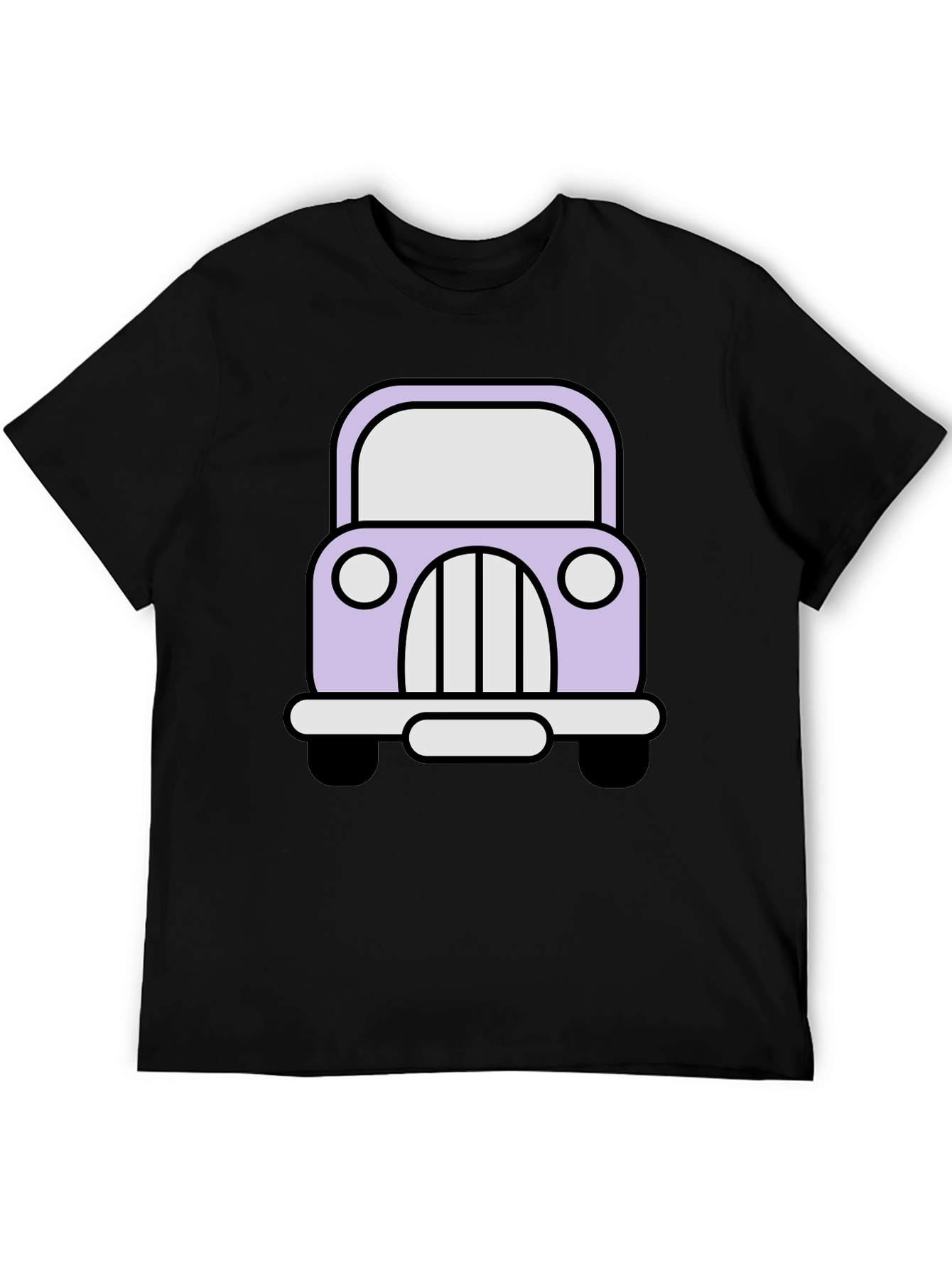 Cute Car Graphic Tee - Classic Cartoon Auto Shirt
