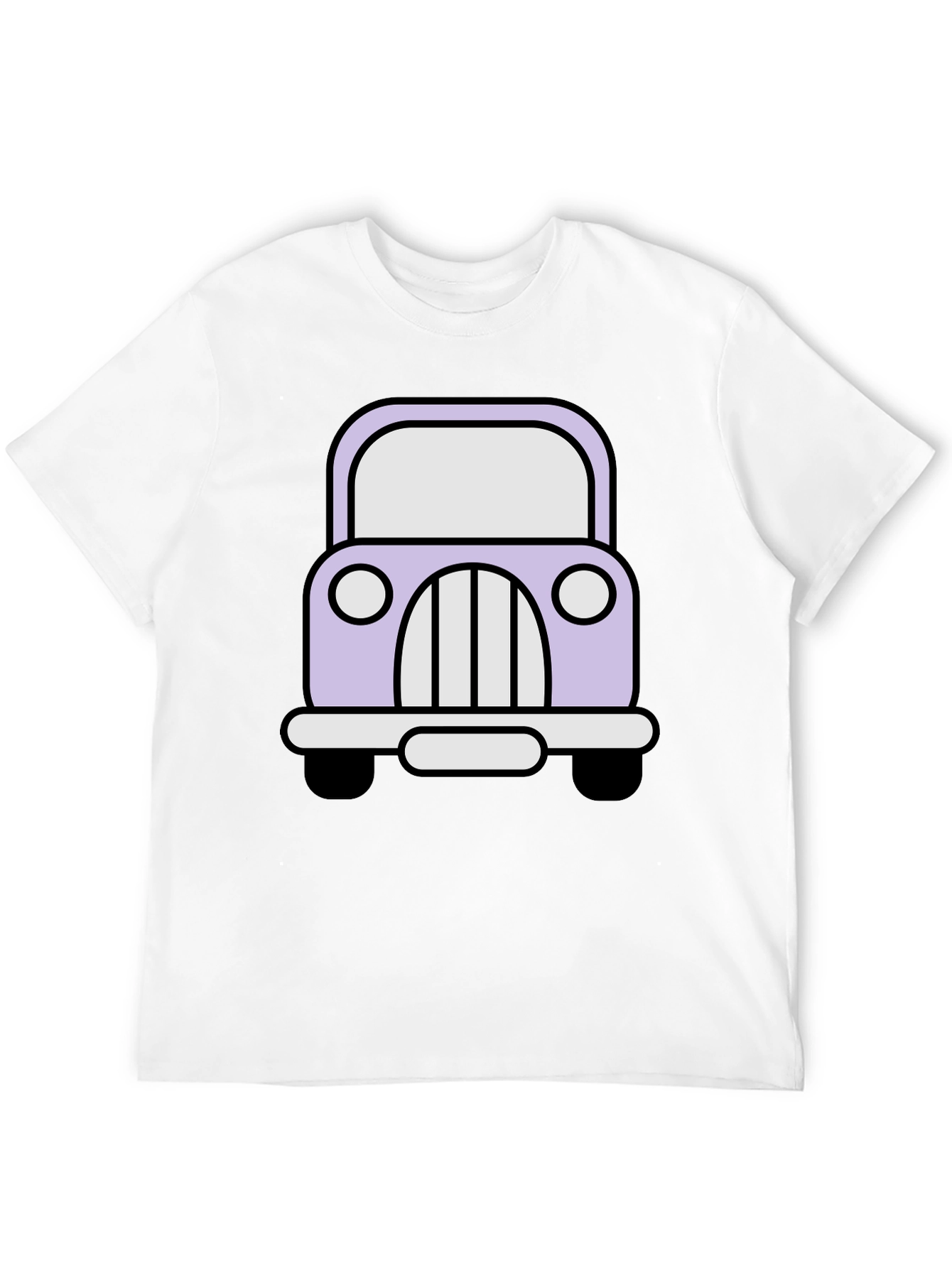 Cute Car Graphic Tee - Classic Cartoon Auto Shirt