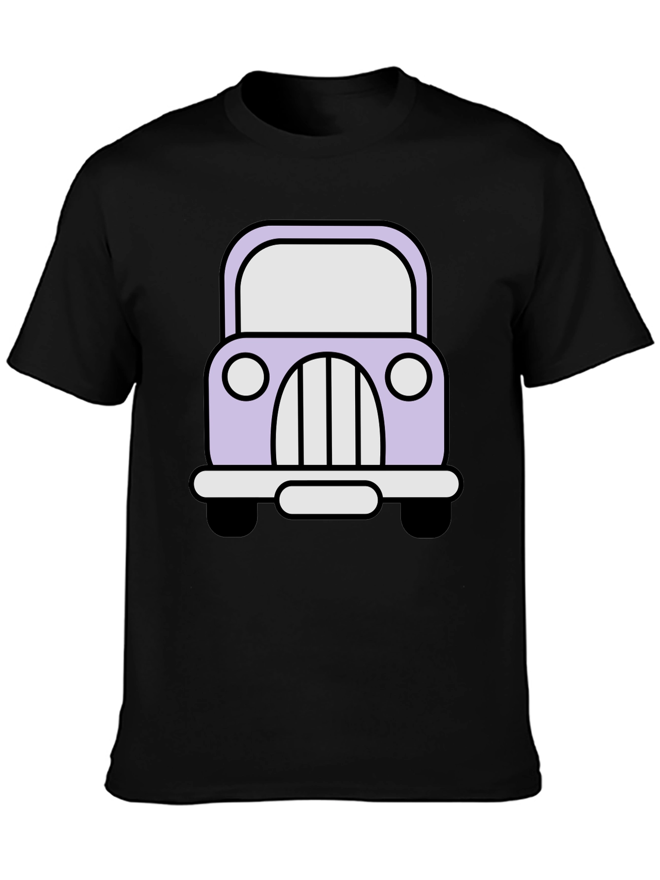 Cute Car Graphic Tee - Classic Cartoon Auto Shirt