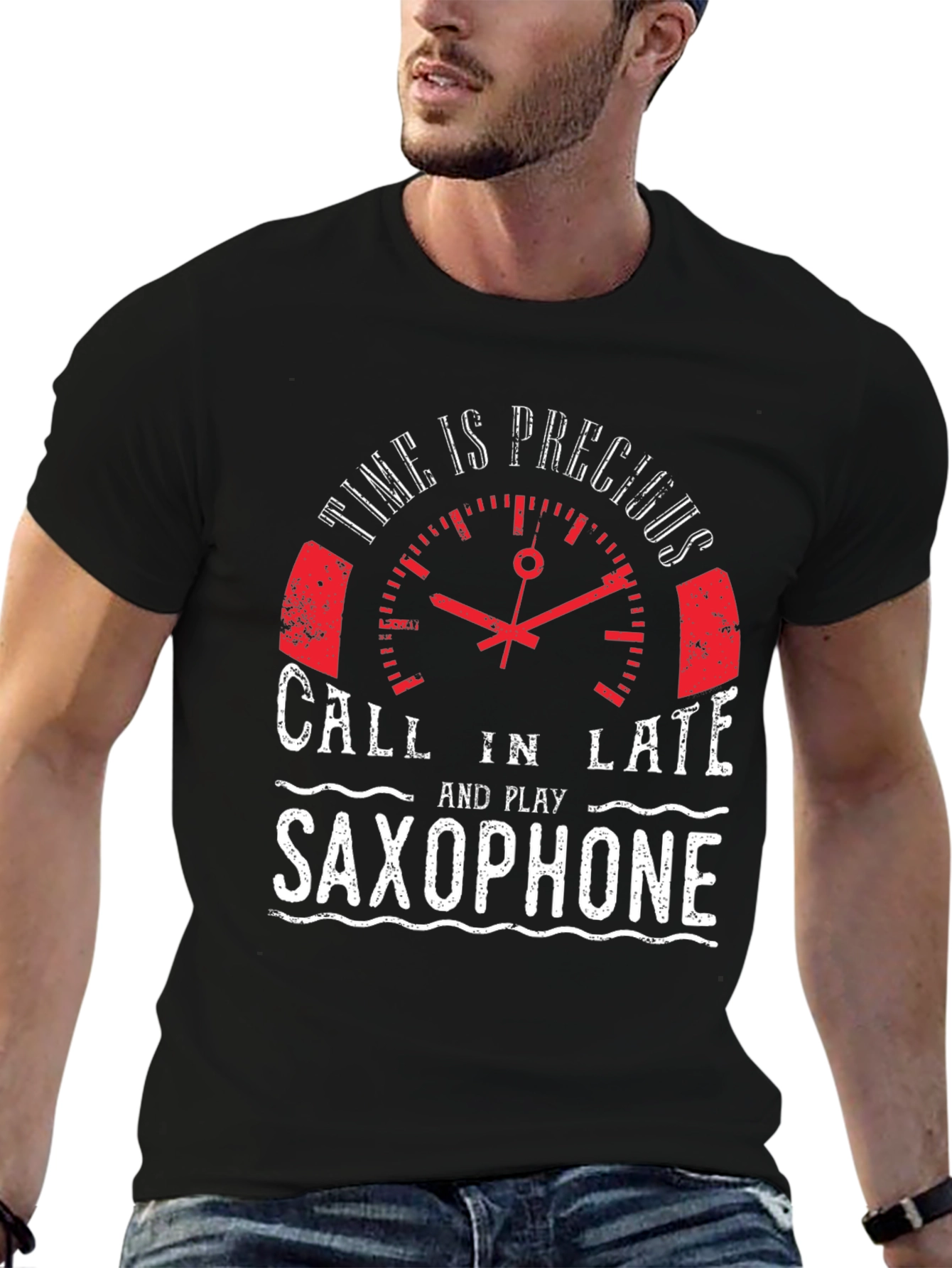 Time is Precious Saxophone T-Shirt