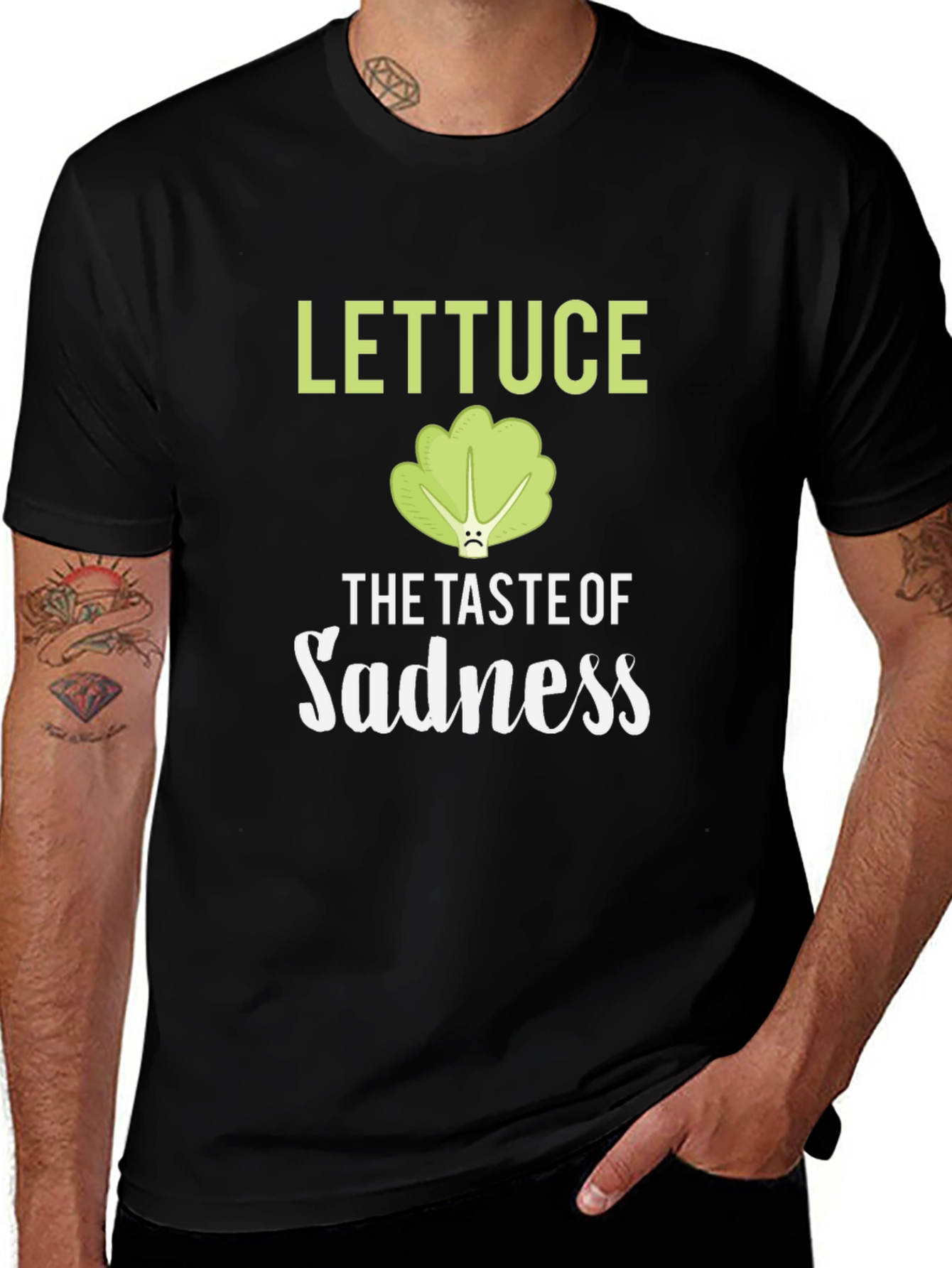 Lettuce The Taste Of Sadness Funny T-Shirt