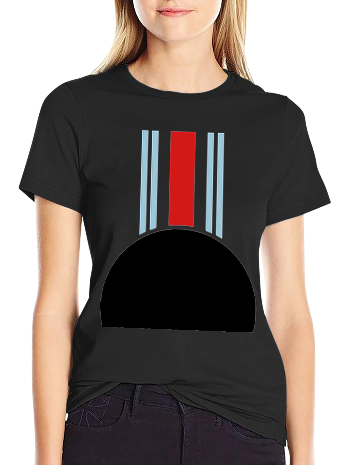 Retro Racing Stripe T-Shirt - Martini Style Design